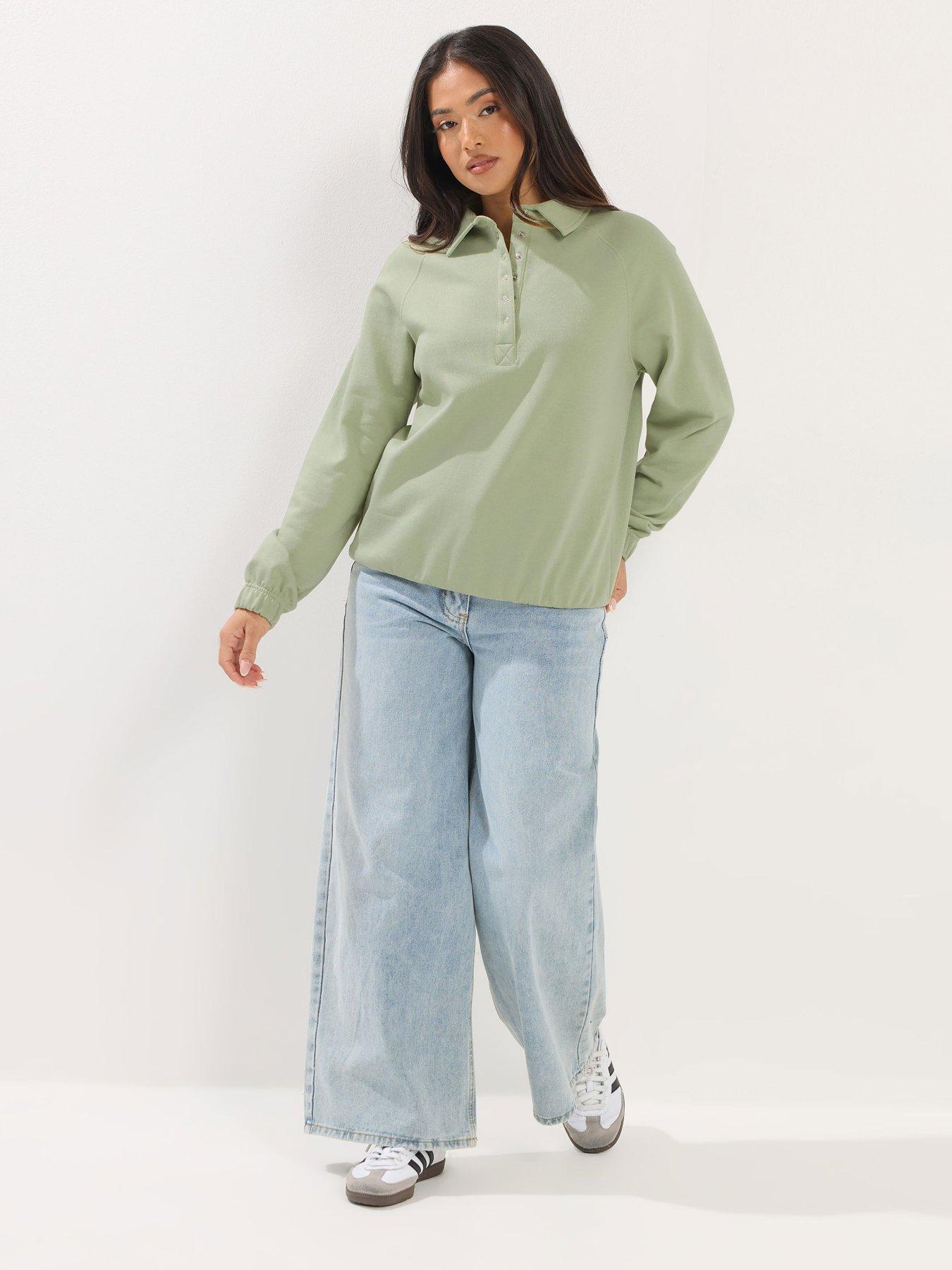 Image 3 of 5 of PixieGirl Petite Collar Sweatshirt