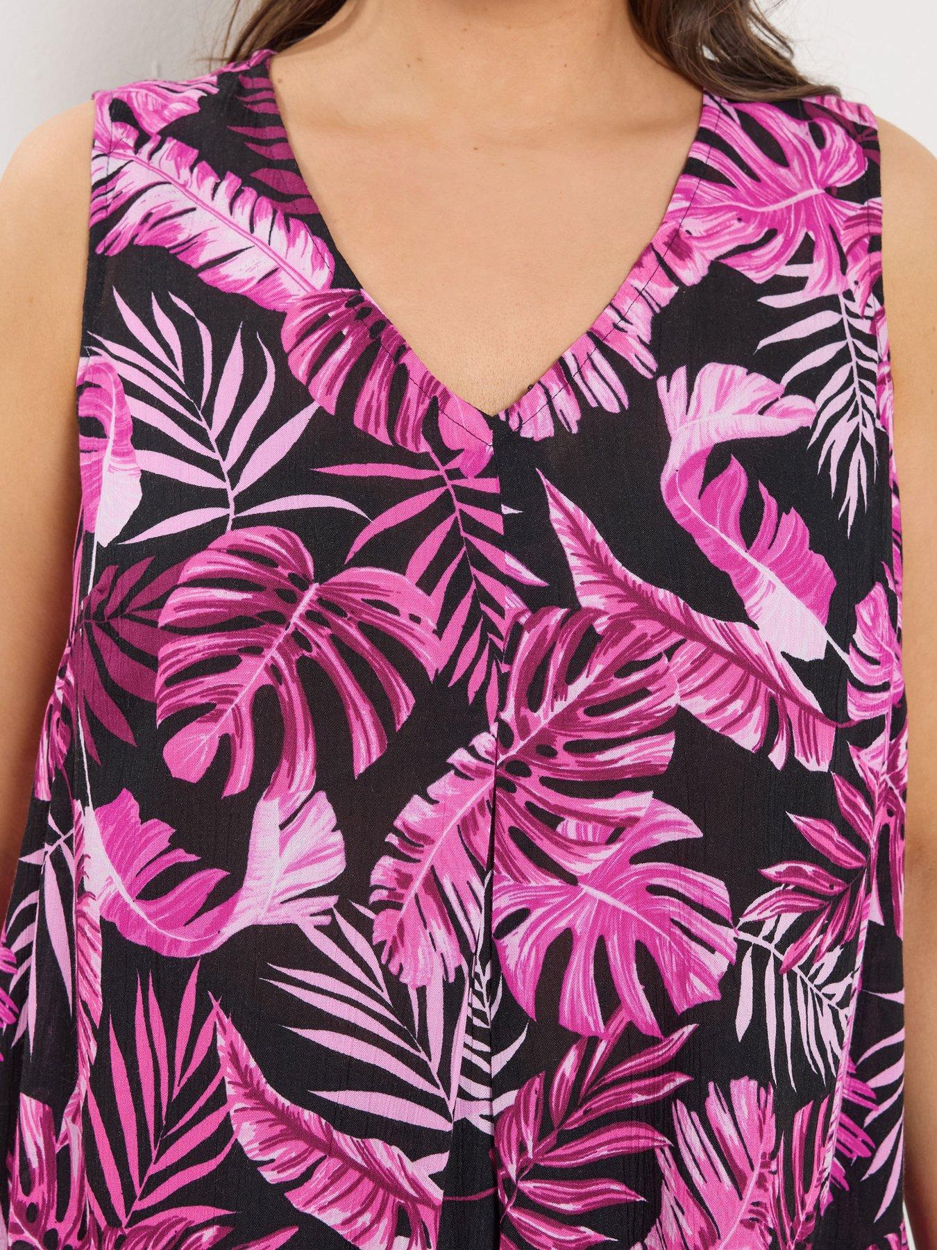 yours-curve-pleat-front-vest-pinkoutfit