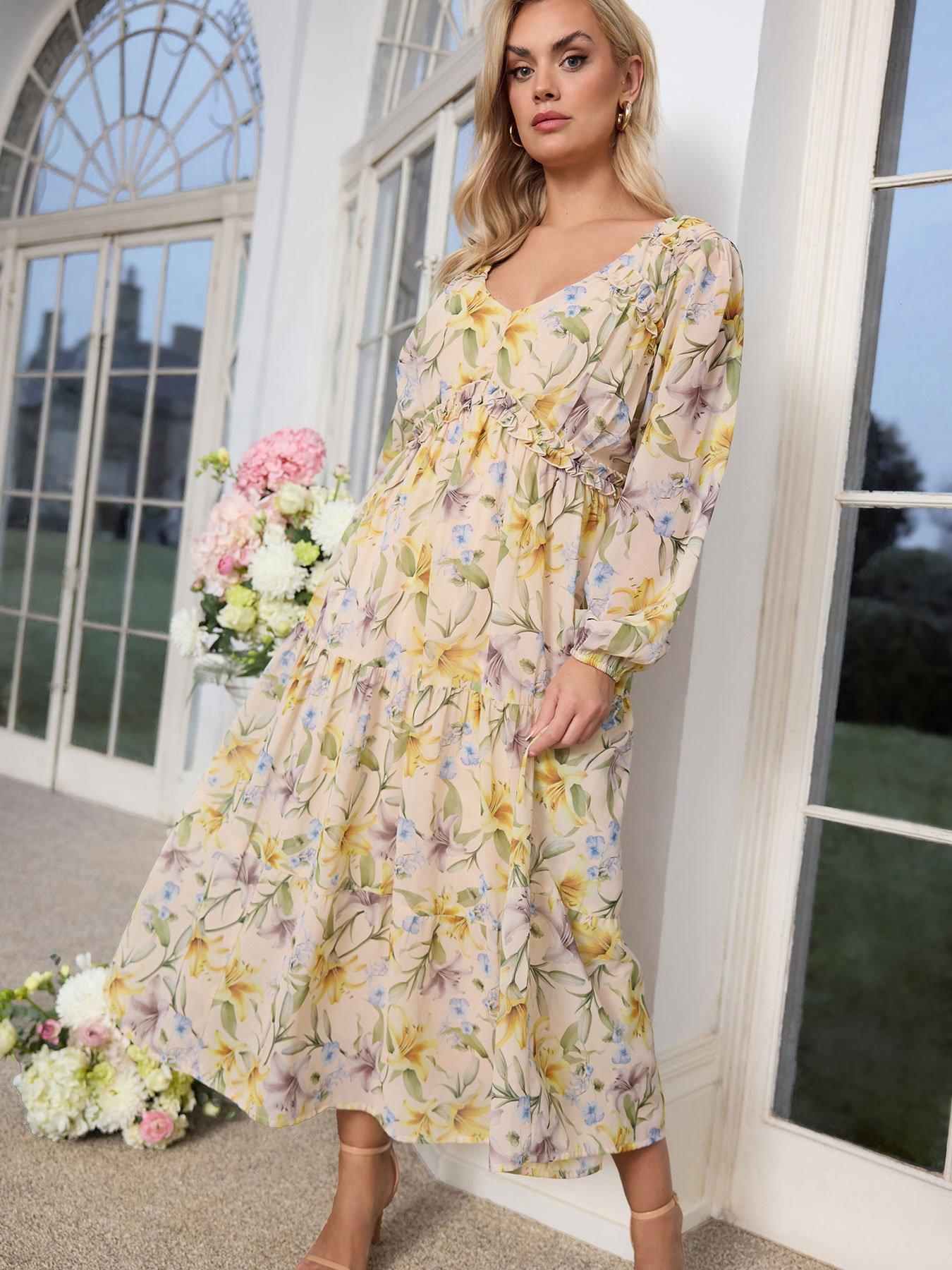 yours-curve-floral-boho-long-sleeve-dressfront