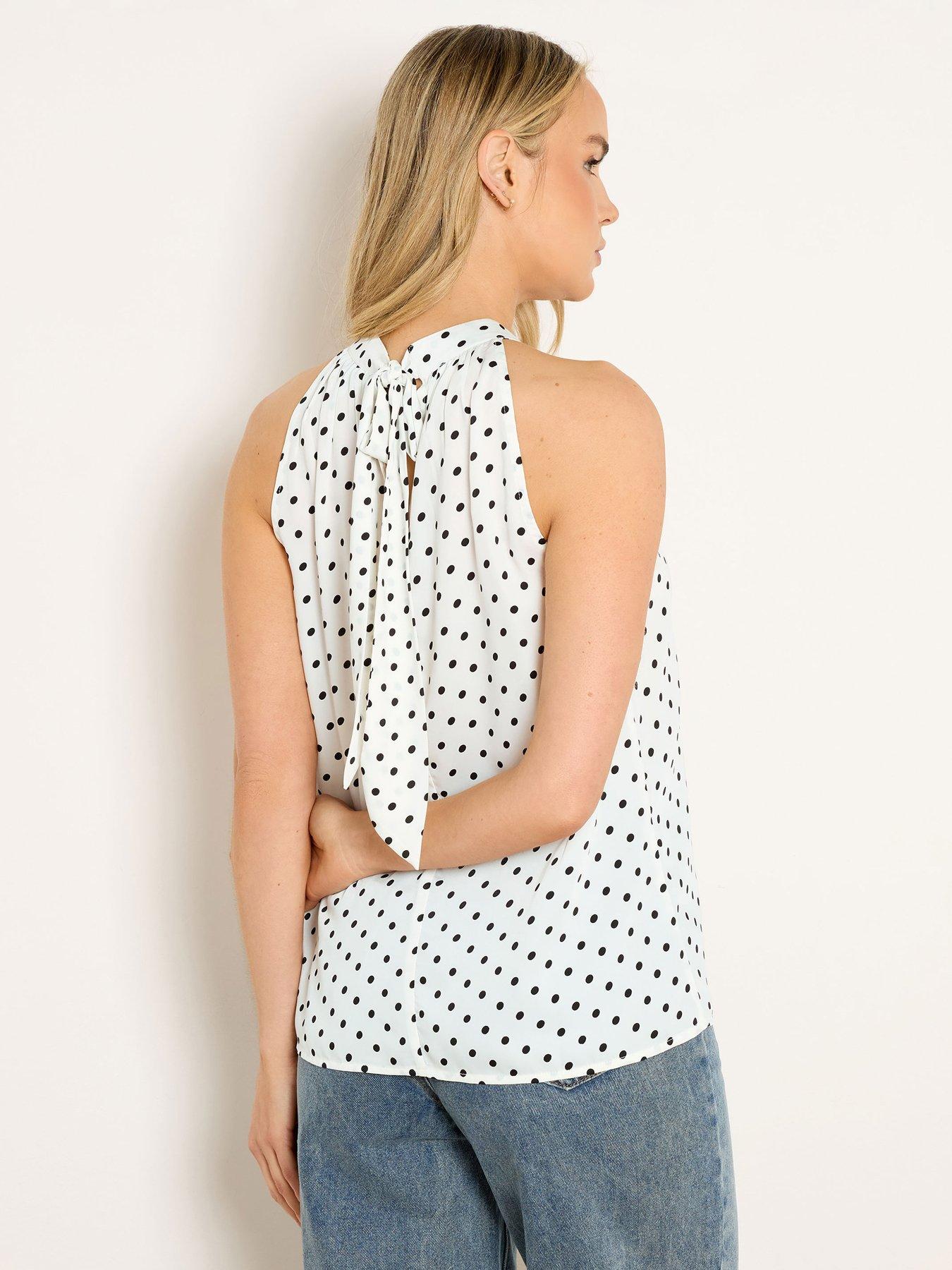 long-tall-sally-tall-spot-satin-halterneck-topstillFront