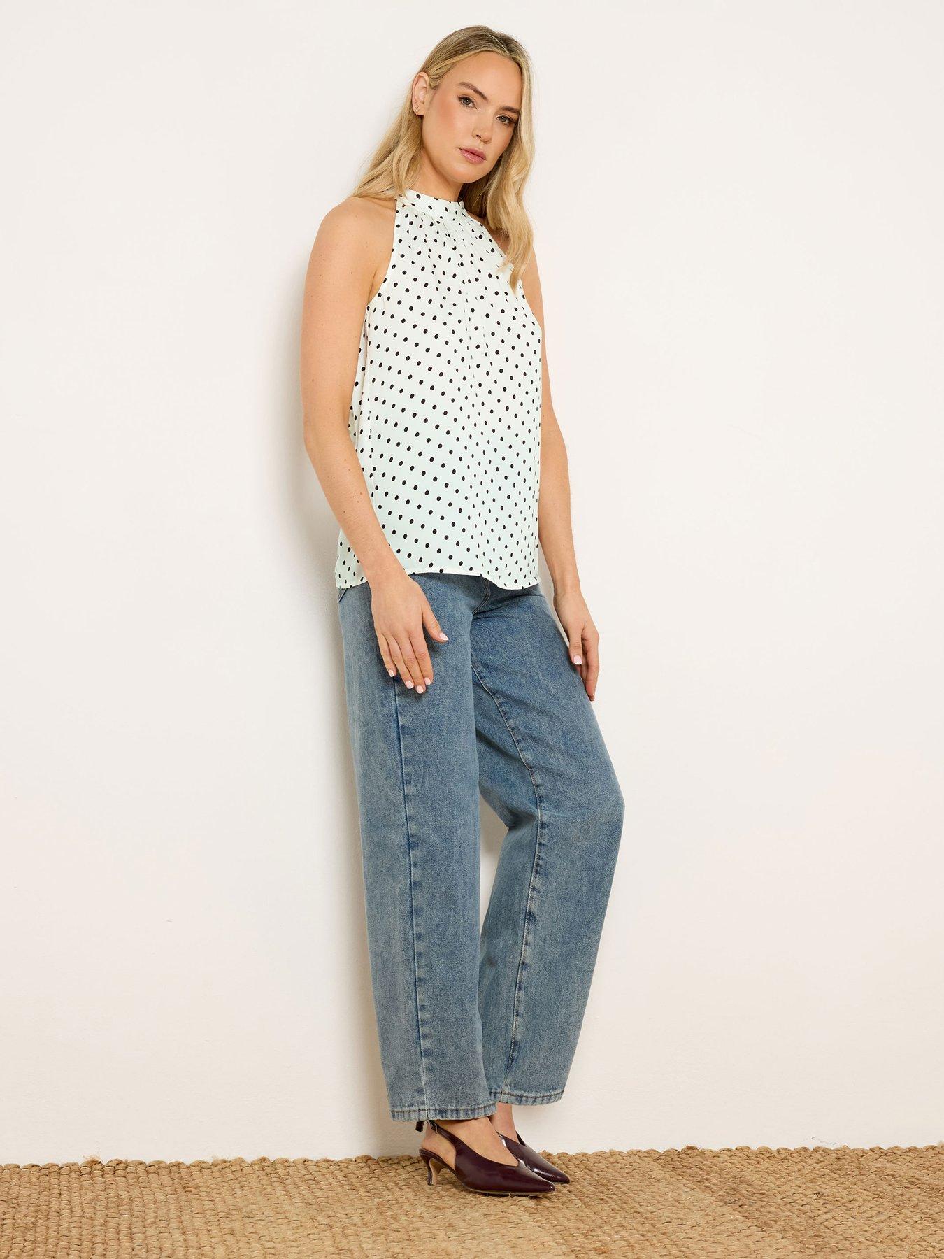 long-tall-sally-tall-spot-satin-halterneck-topback