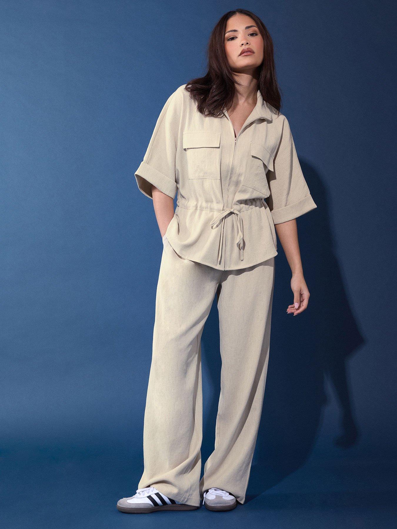 pixiegirl-petite-short-sleeve-linen-look-tie-shacketback