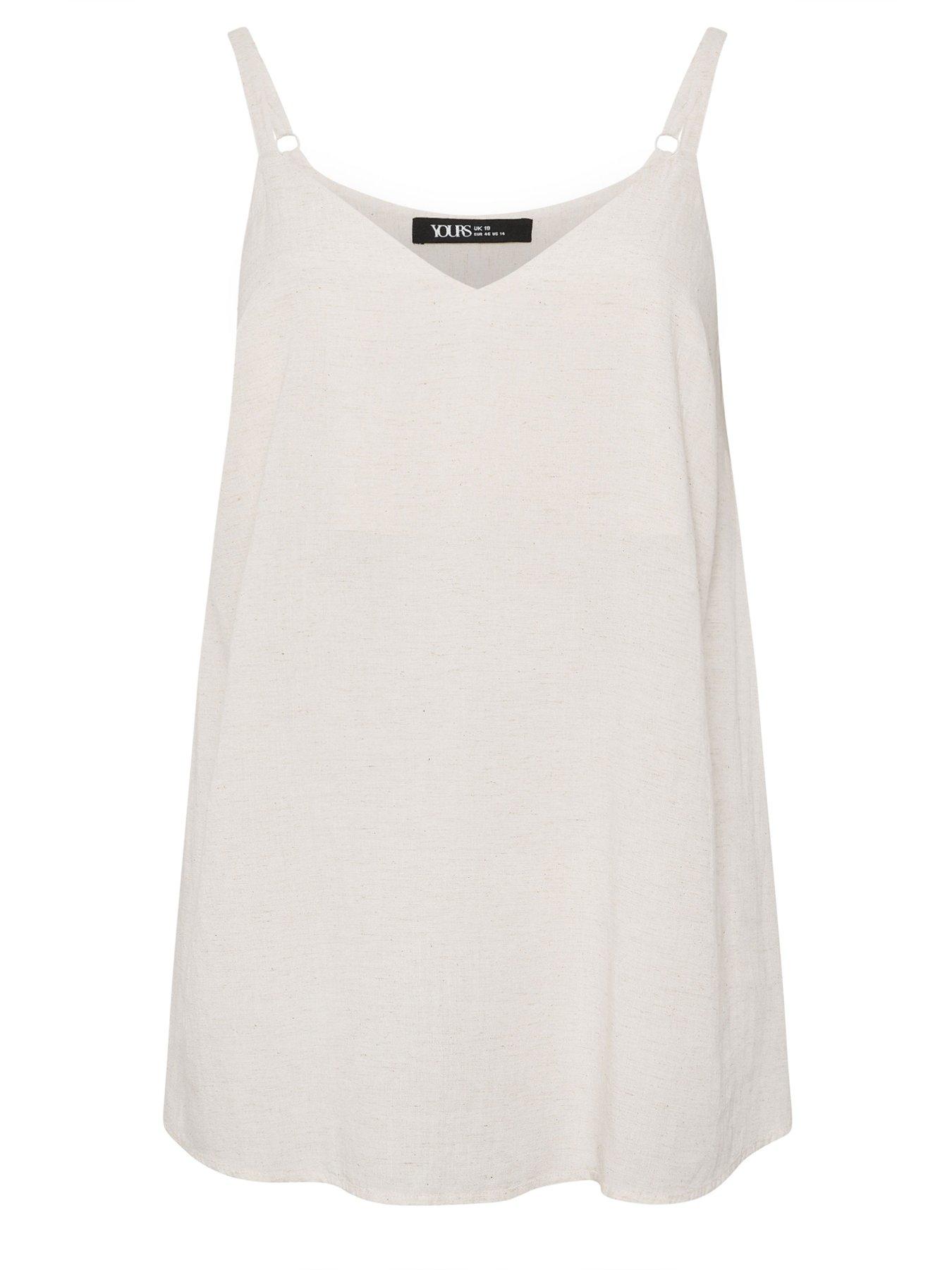 Image 5 of 5 of Yours Curve Linen Cami Vest