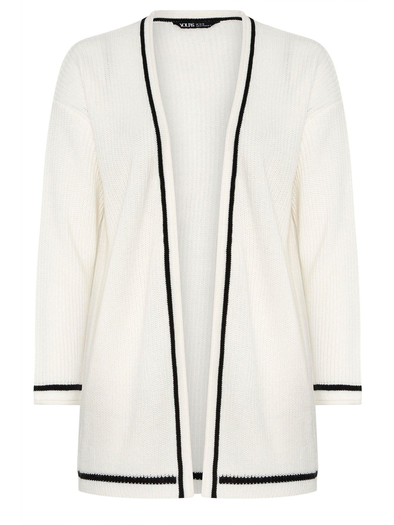yours-curve-contrast-knitted-cardigan-creamdetail