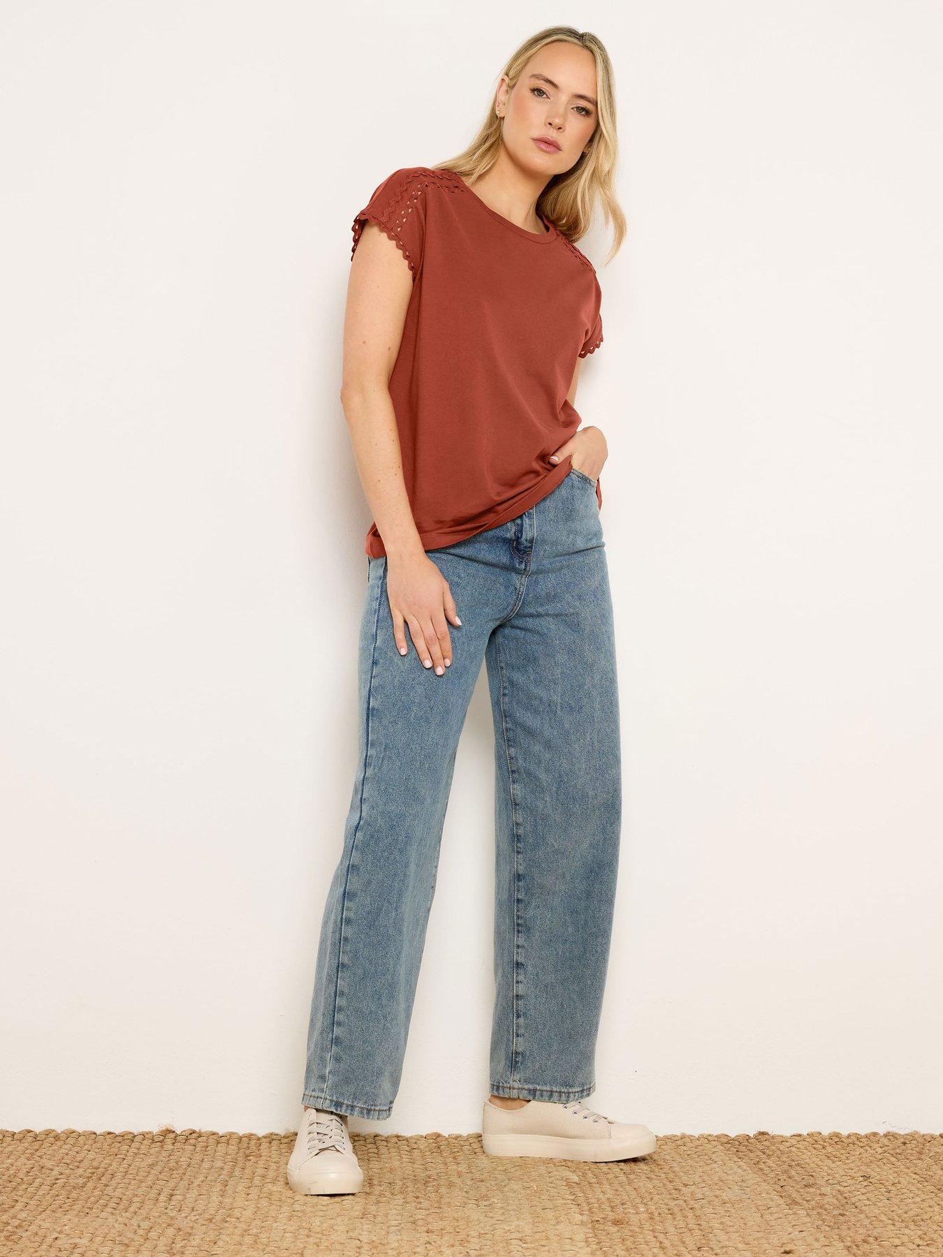 Image 3 of 4 of Long Tall Sally Tall Ric Tac T-Shirt - Brown