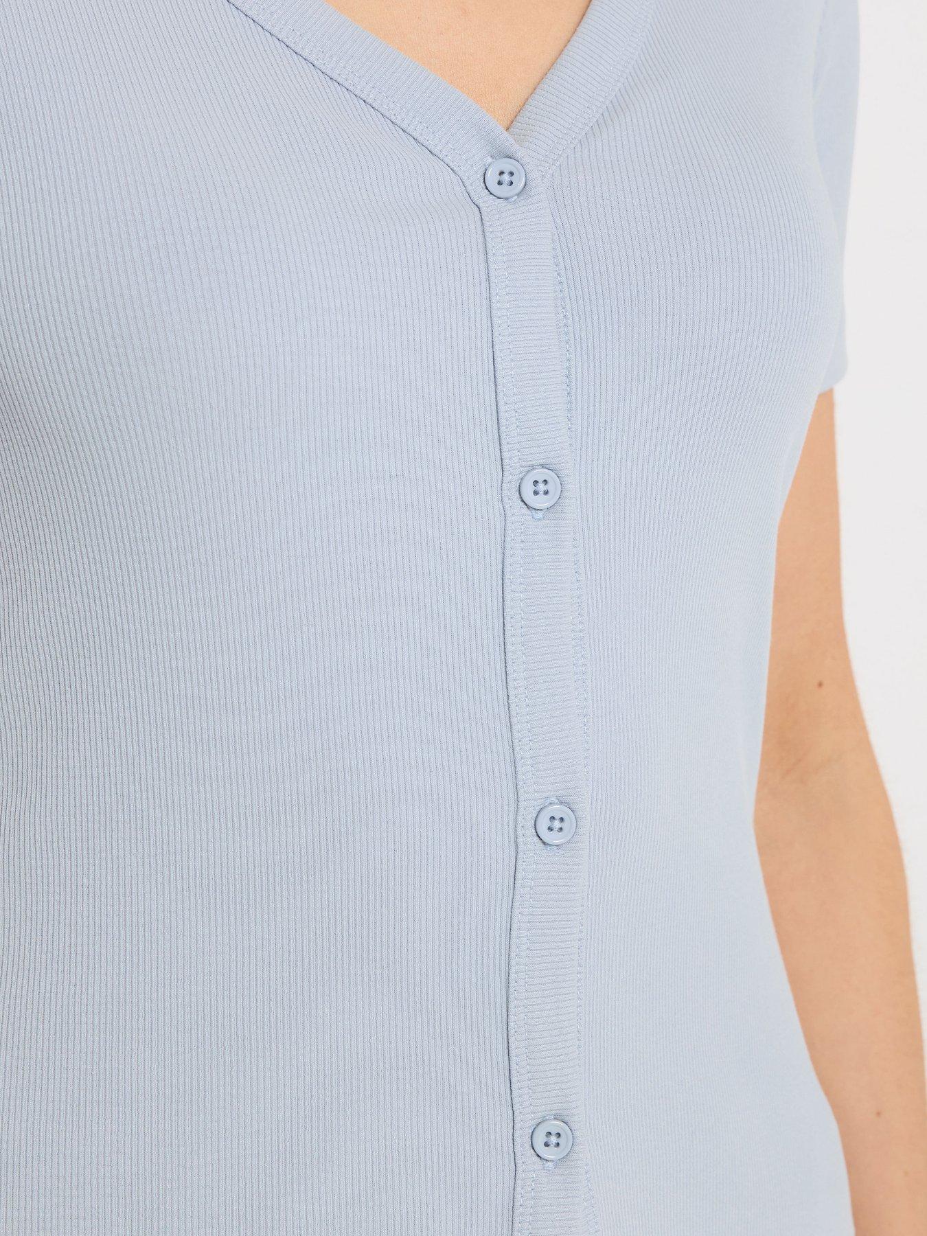 long-tall-sally-tall-button-through-t-shirt-blueoutfit