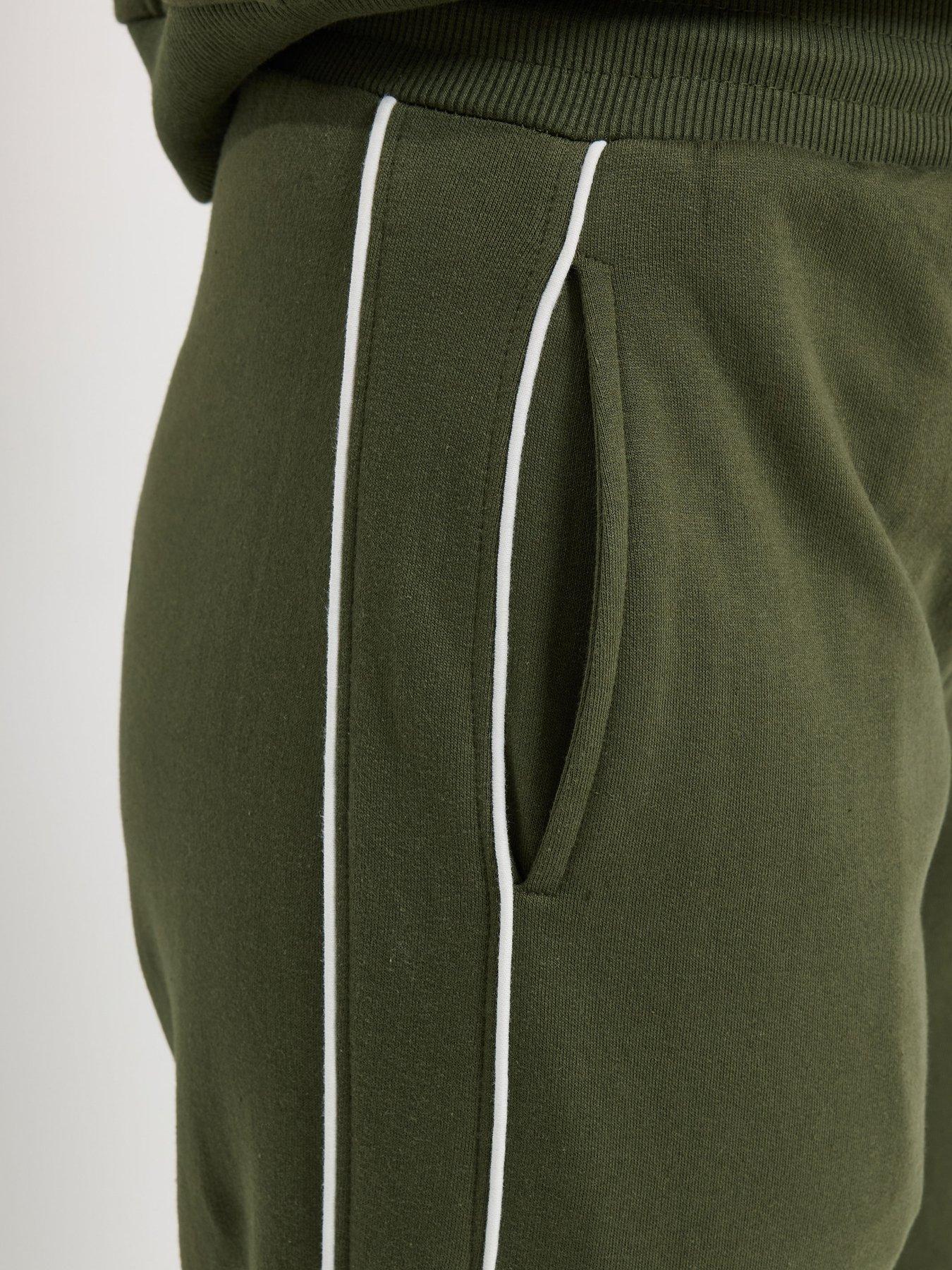 Image 5 of 6 of Long Tall Sally Piped Wide Leg Jogger 36" - Green