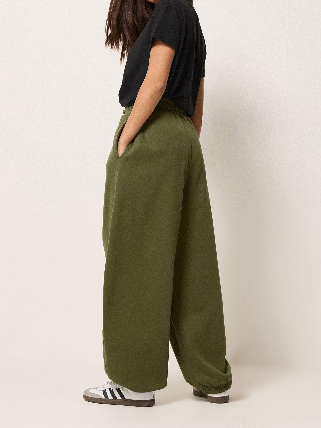 pixiegirl-petite-balloon-brushed-joggers-greenstillFront