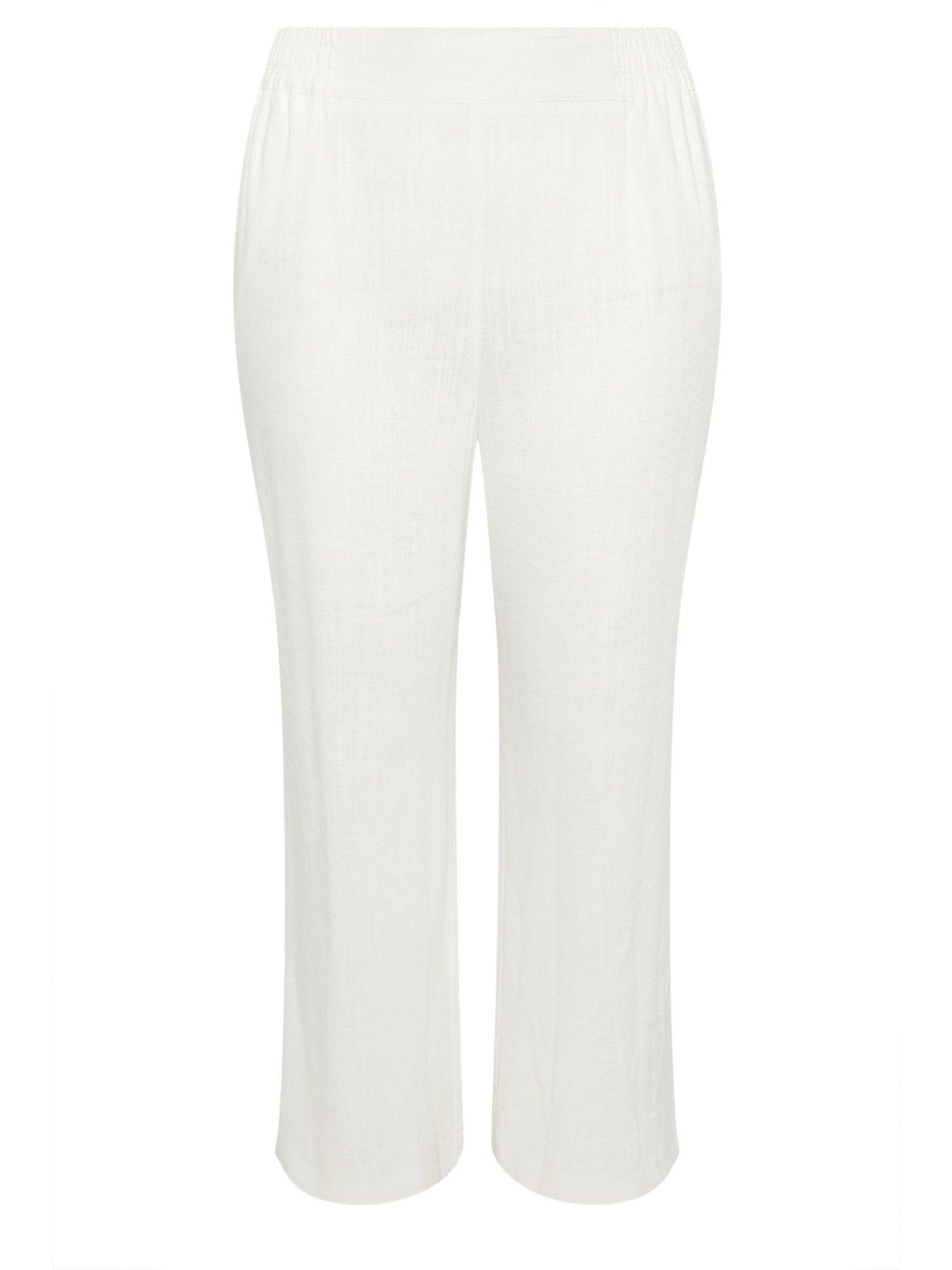 yours-curve-linen-pull-on-wide-leg-trousersdetail