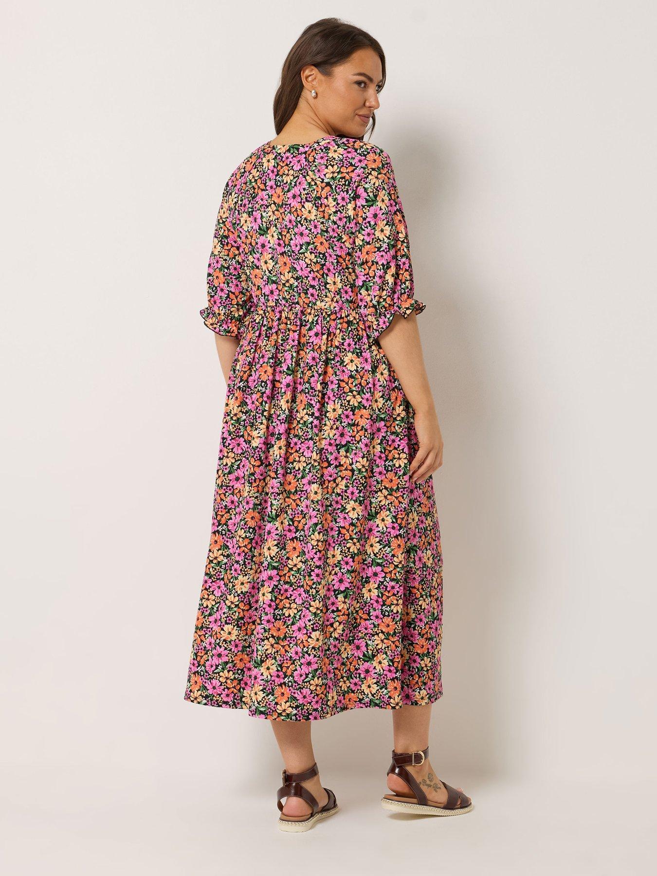 yours-curve-raglan-prairie-dress-blackstillFront