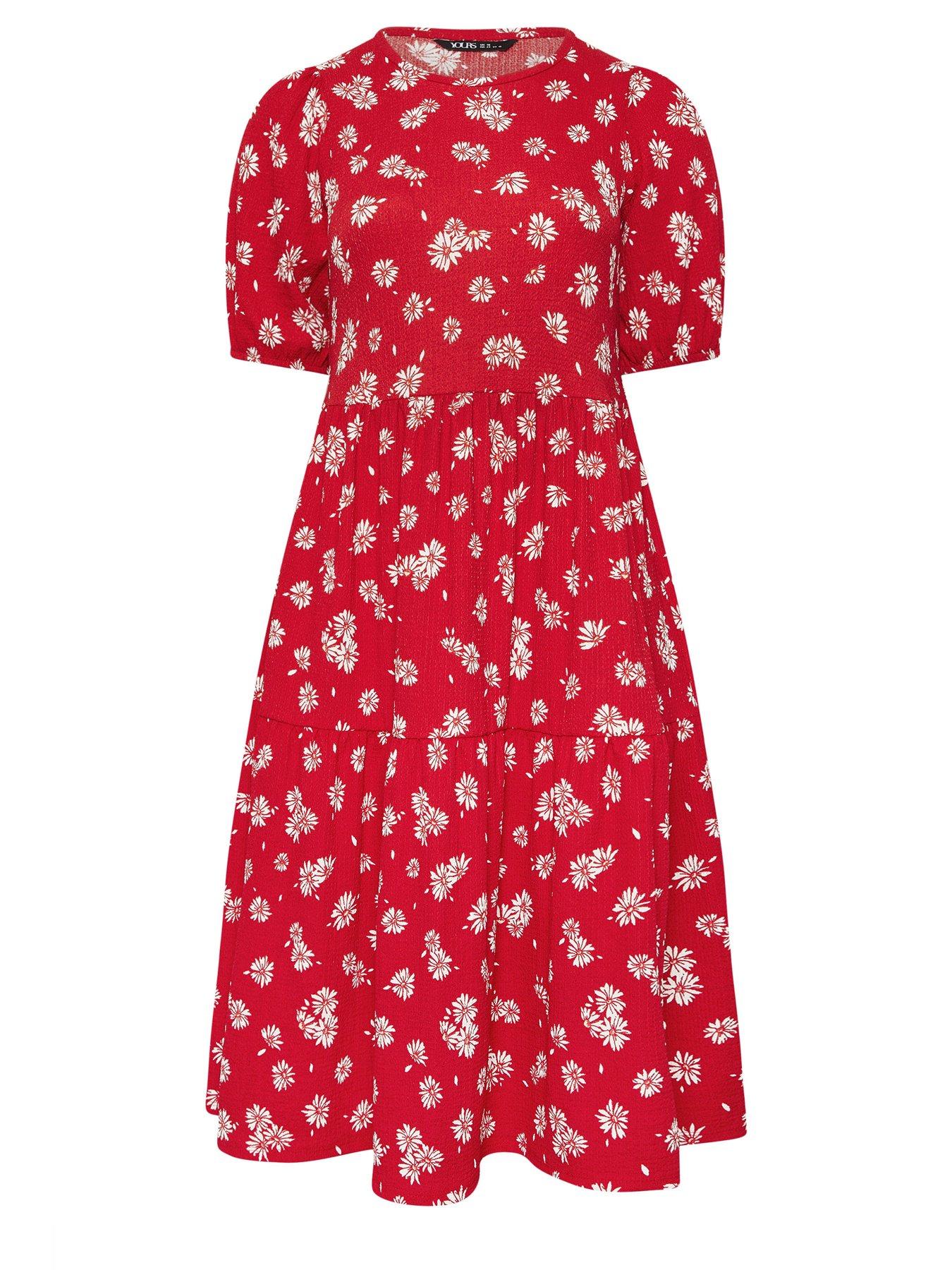 yours-curve-puff-sleeve-tiered-daisy-dressdetail