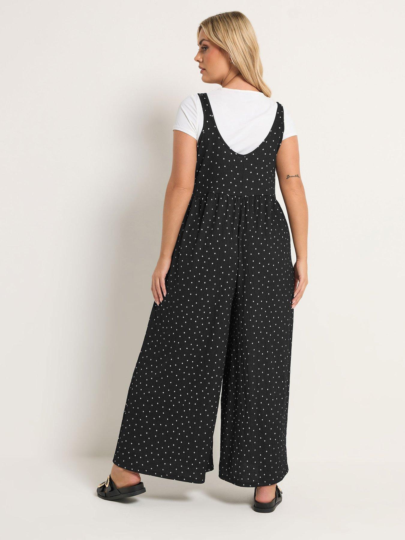yours-curve-textured-jumpsuit-aop-black-spotstillFront