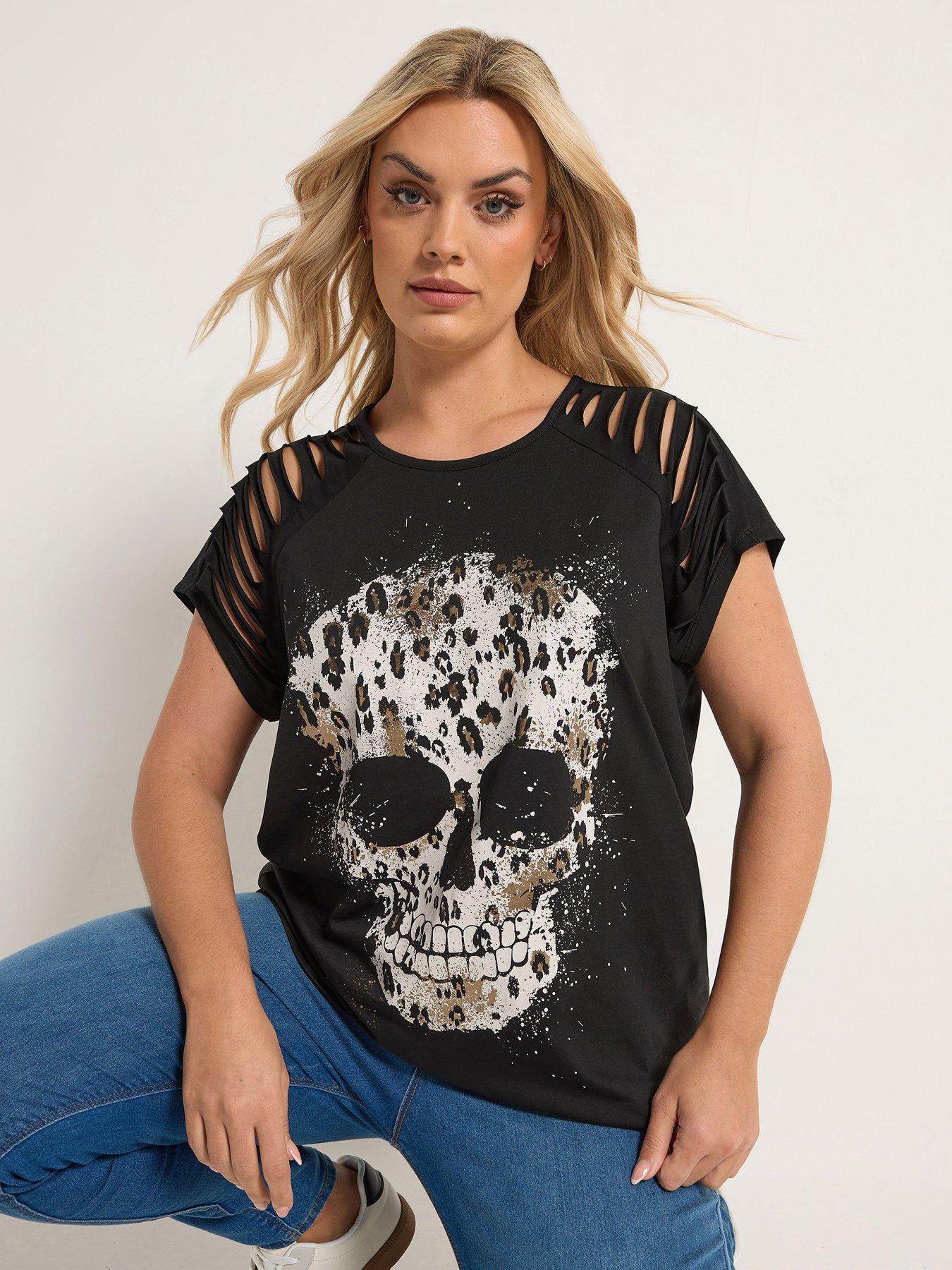 Yours Curve Placement Laser Cut T-shirt