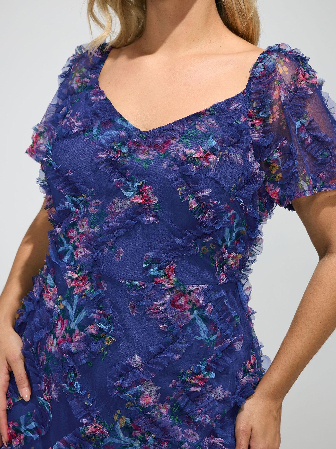 yours-curve-floral-chevron-maxi-dress-blueoutfit