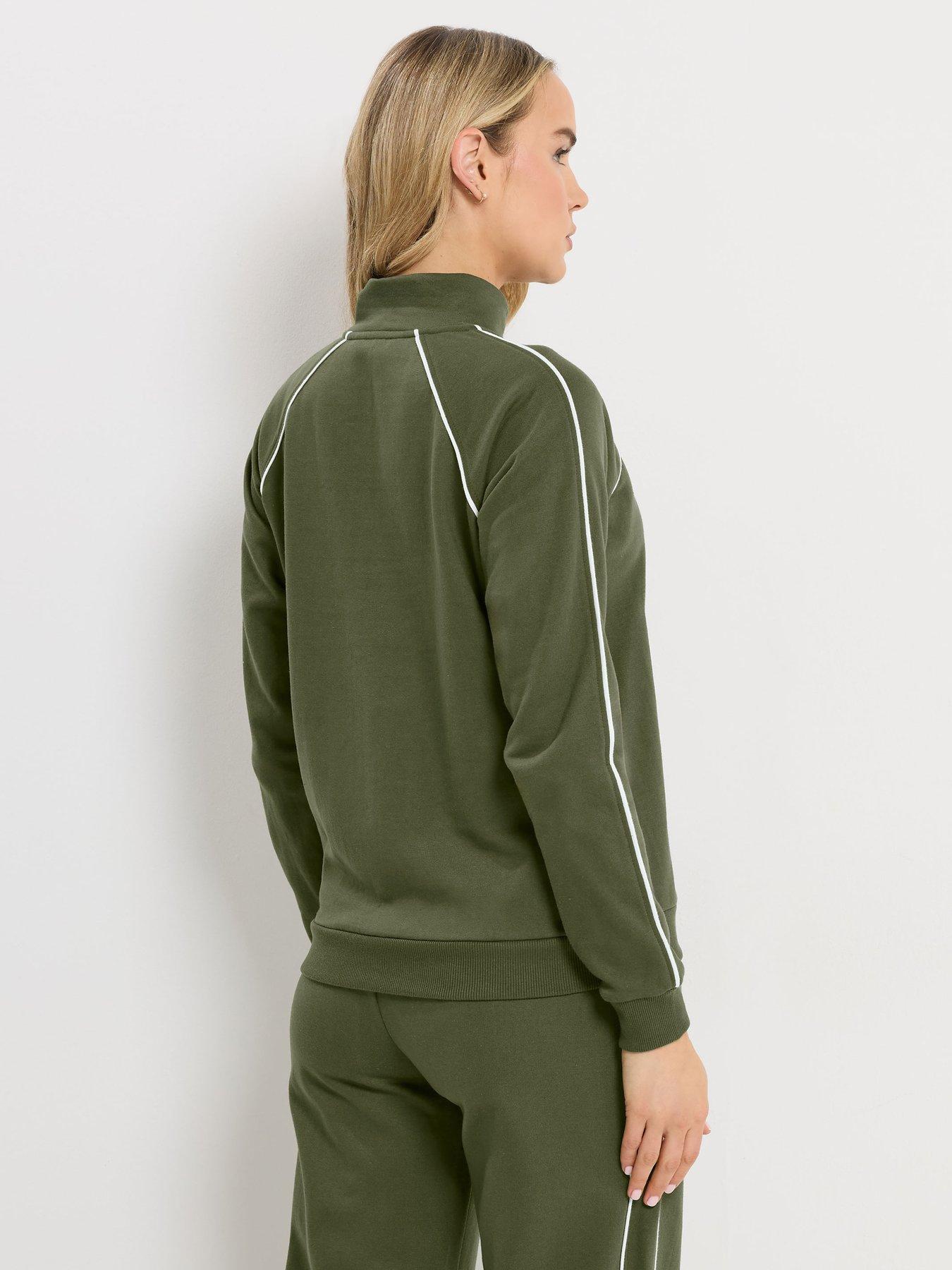 Image 2 of 4 of Long Tall Sally Tall Half Zip Piped Sweatshirt