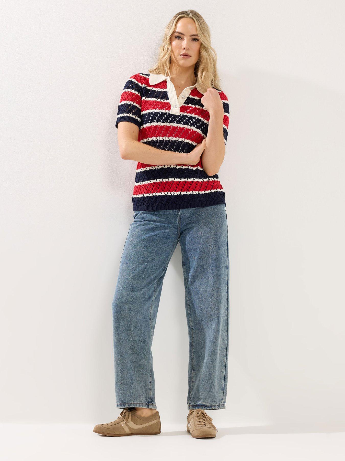 long-tall-sally-crochet-stripe-polo-top-redback