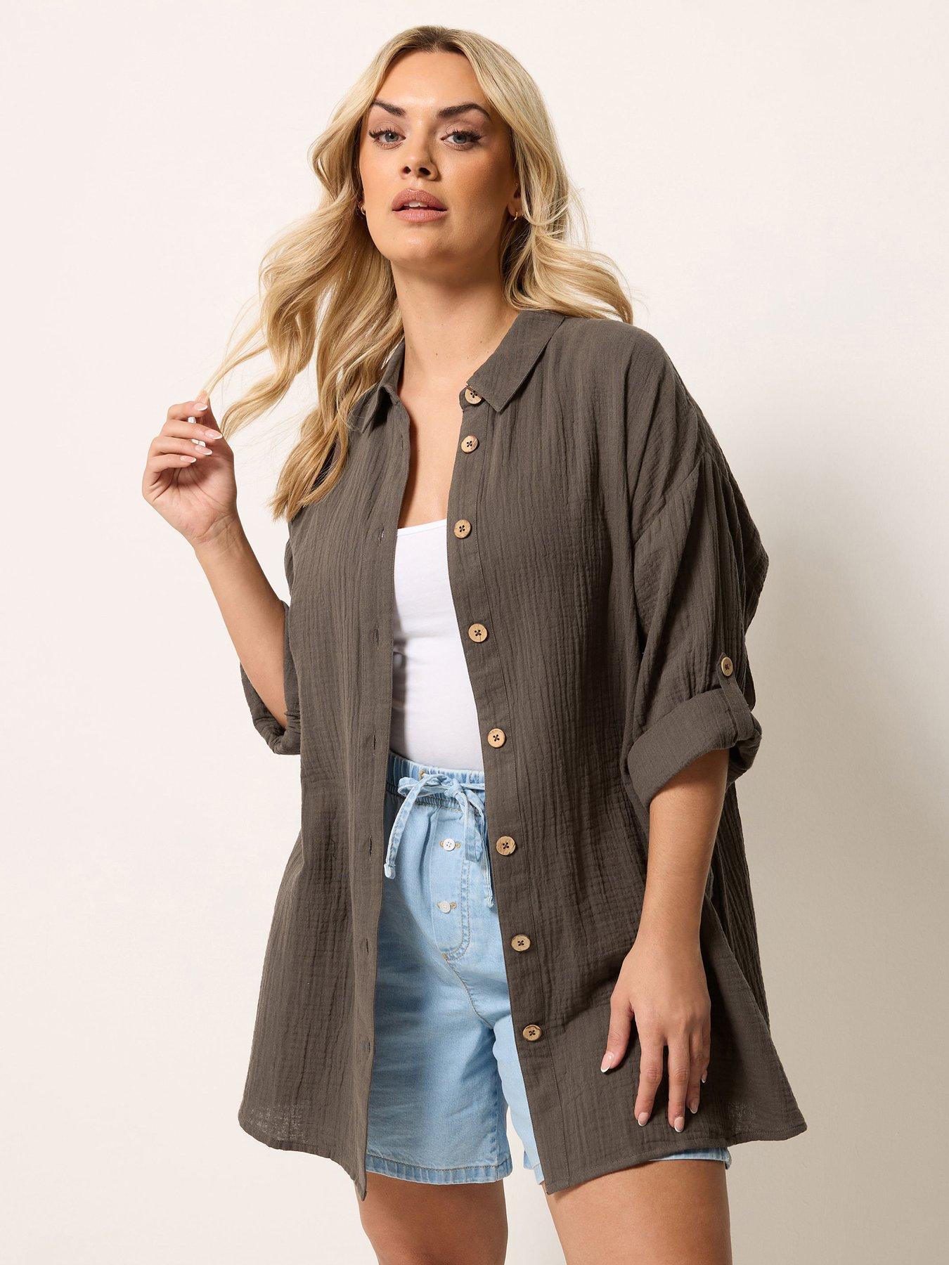 Yours Curve Cheesecloth Shirt