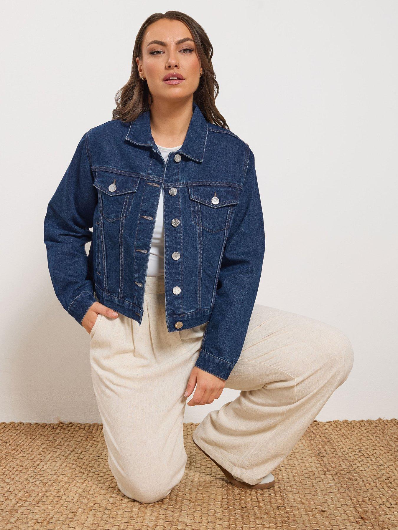Image 1 of 5 of Yours Curve Denim Jacket