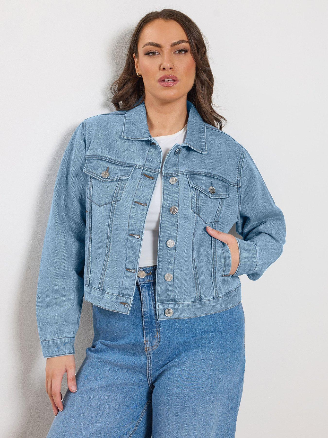 Image 1 of 4 of Yours Curve Denim Jacket
