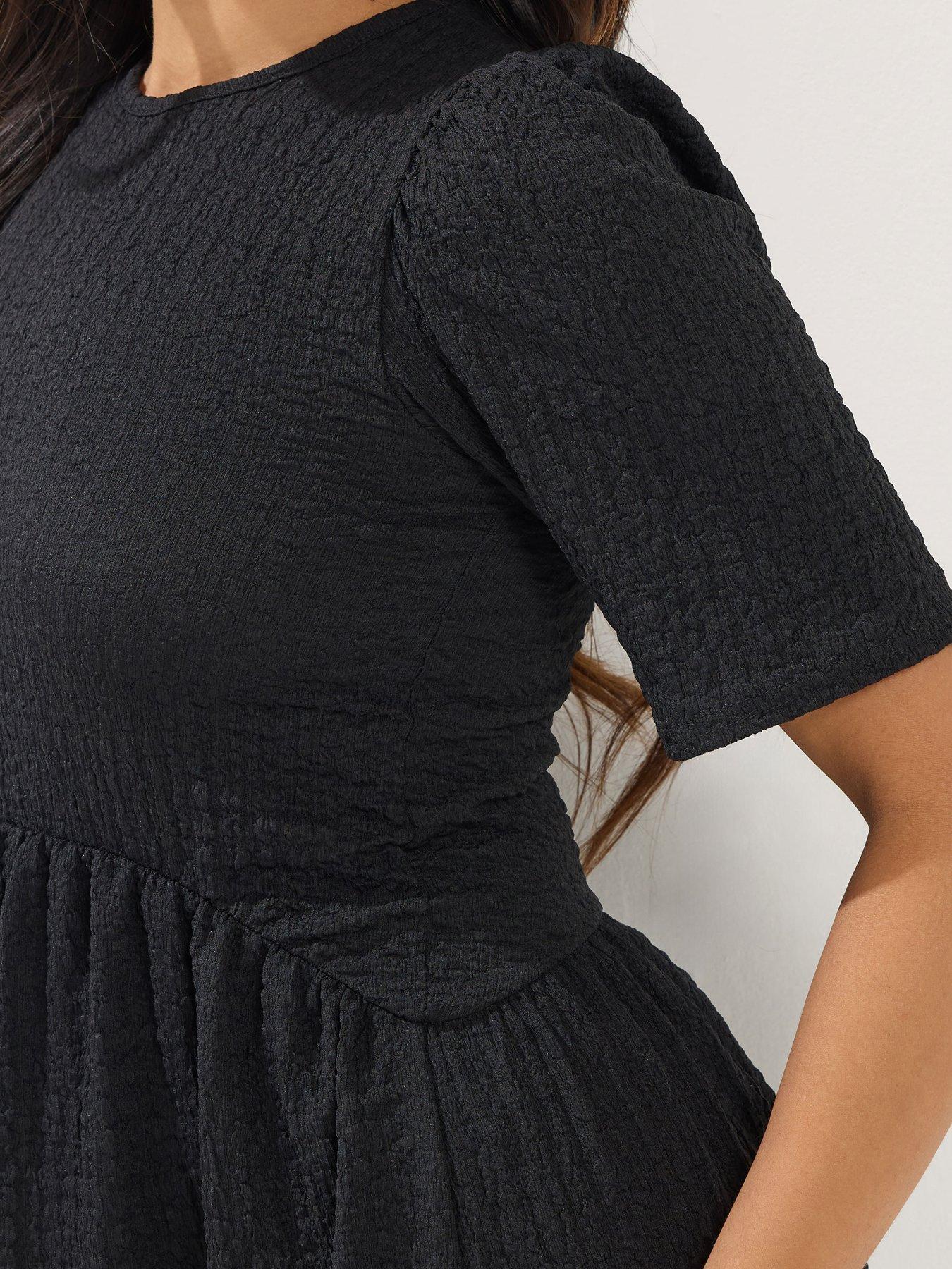 pixiegirl-petite-textured-midi-dress-blackoutfit