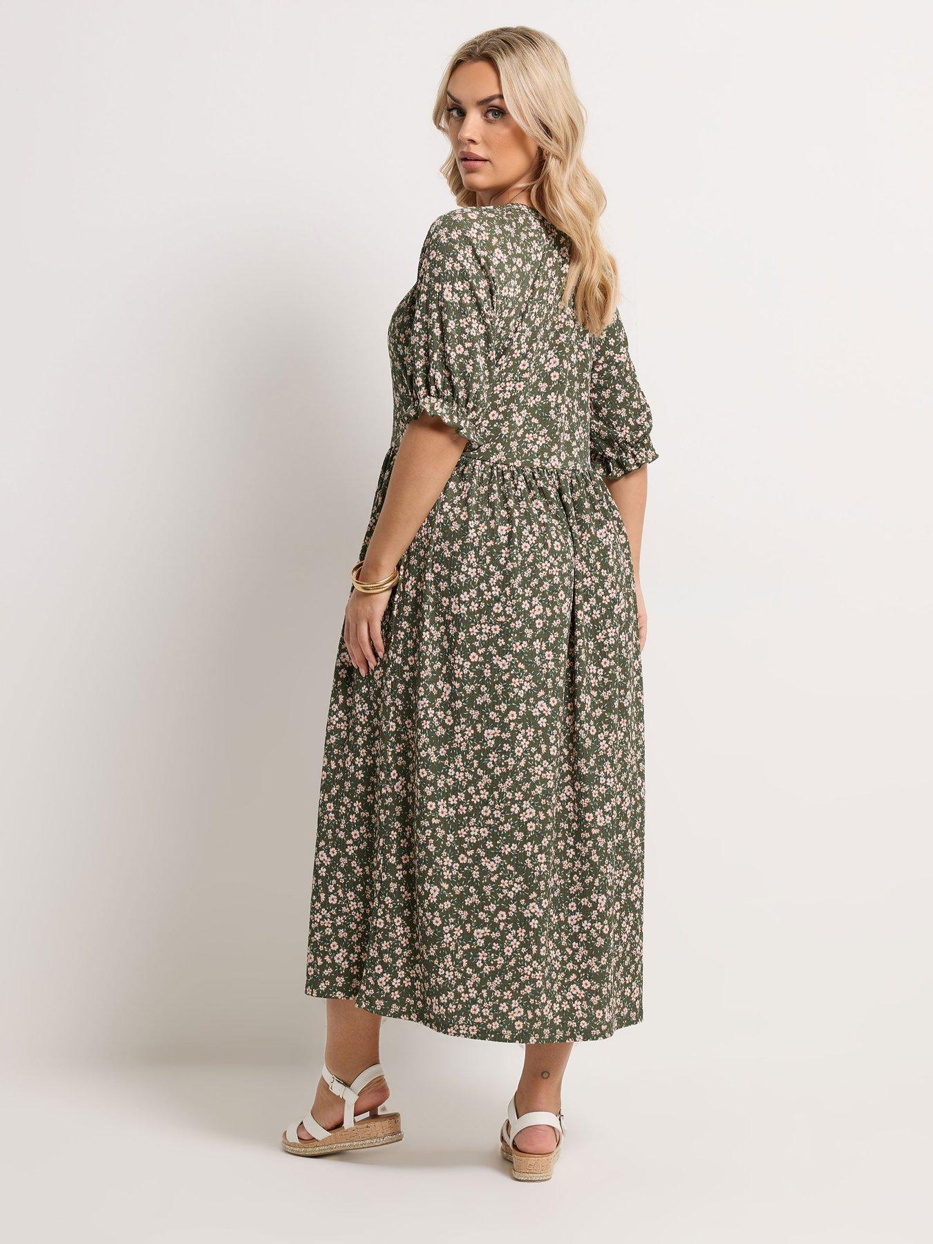 yours-curve-notchneck-tiered-dressstillFront