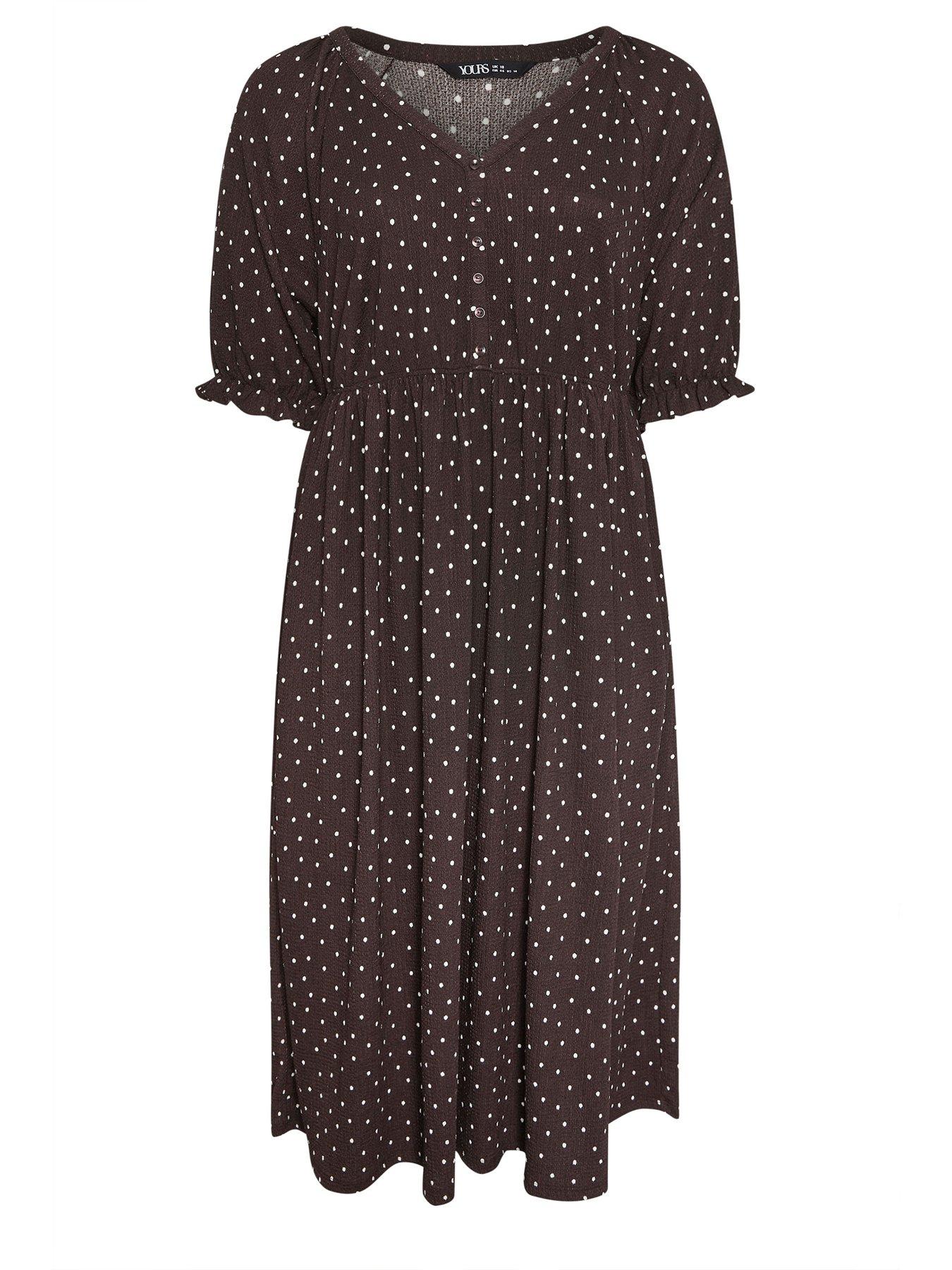 yours-curve-raglan-prairie-dress-browndetail