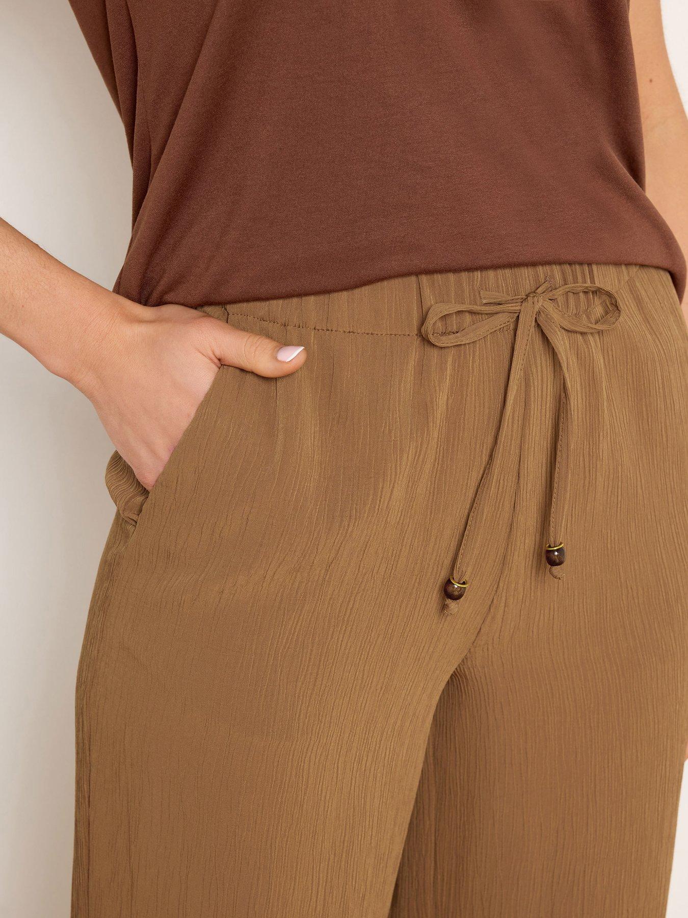 long-tall-sally-textured-wide-leg-trousers-34-brownoutfit
