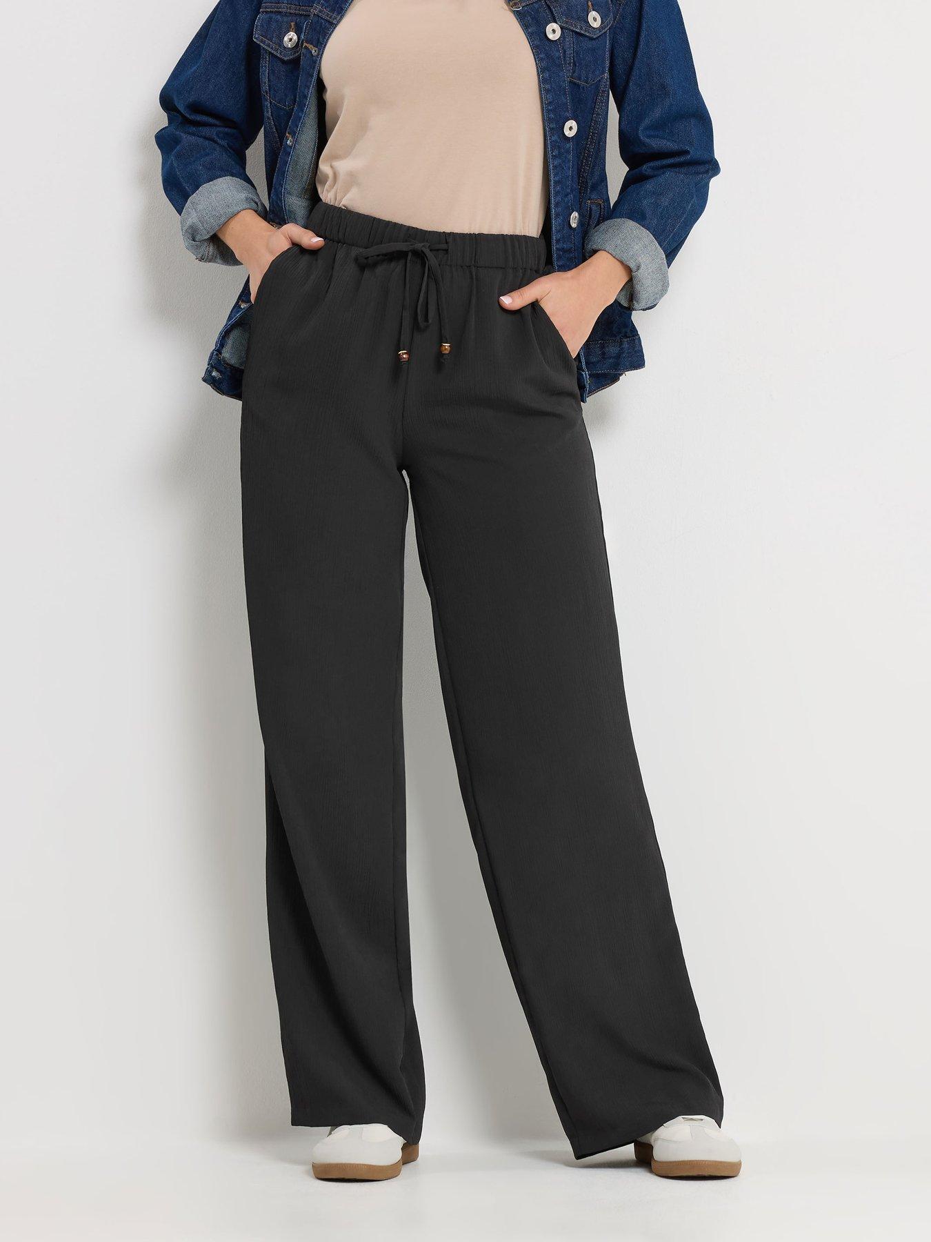 long-tall-sally-textured-wide-leg-trousers-34-blackfront