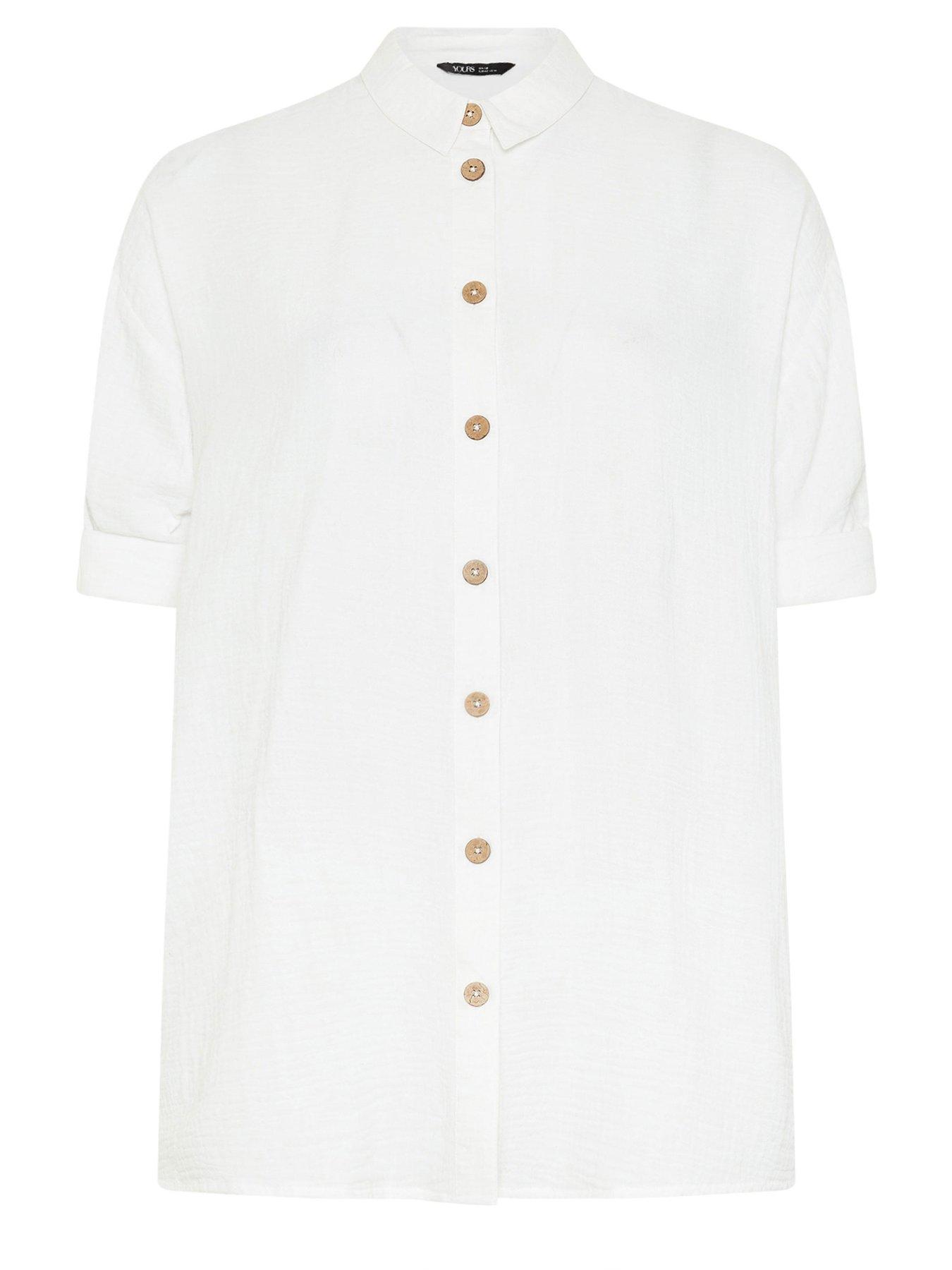 Image 5 of 5 of Yours Curve Cheesecloth Shirt