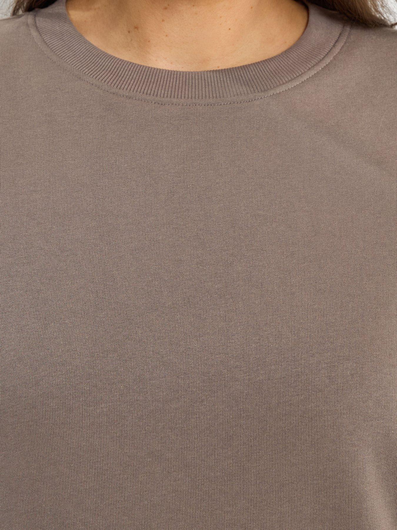 yours-curve-2-pack-crew-neck-sweatshirts-browndetail