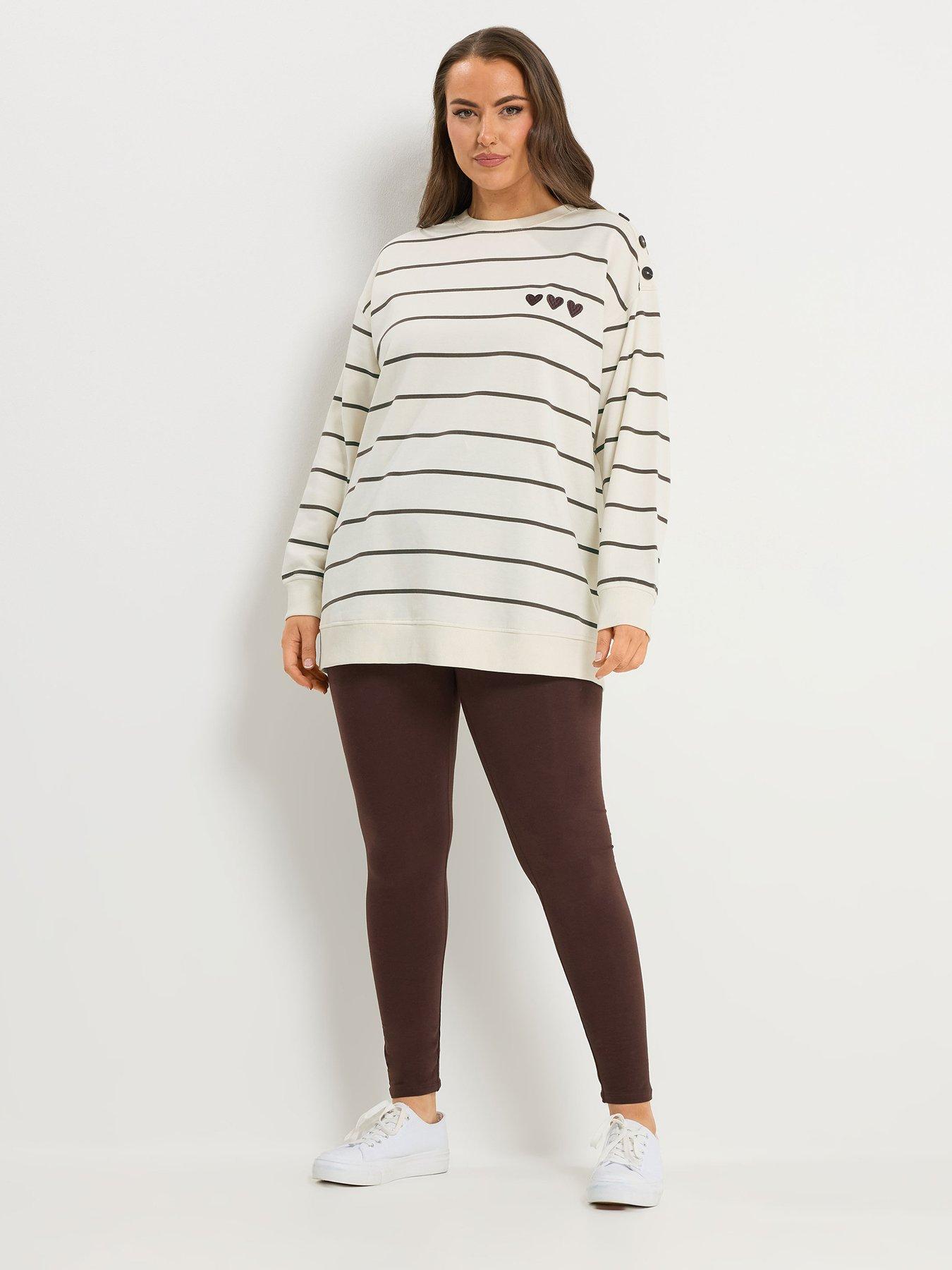 yours-curve-stripe-crew-neck-sweatshirtback