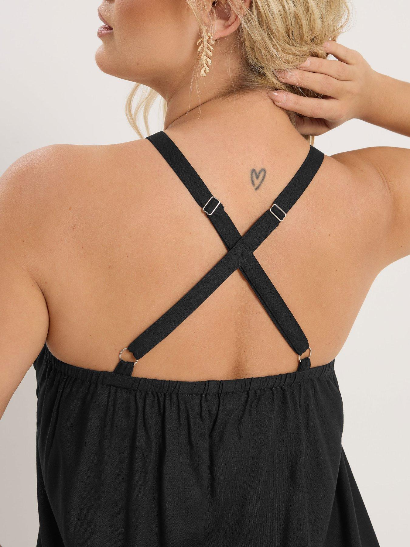 Image 5 of 6 of Yours Curve Throw On Maxi Dress - Black