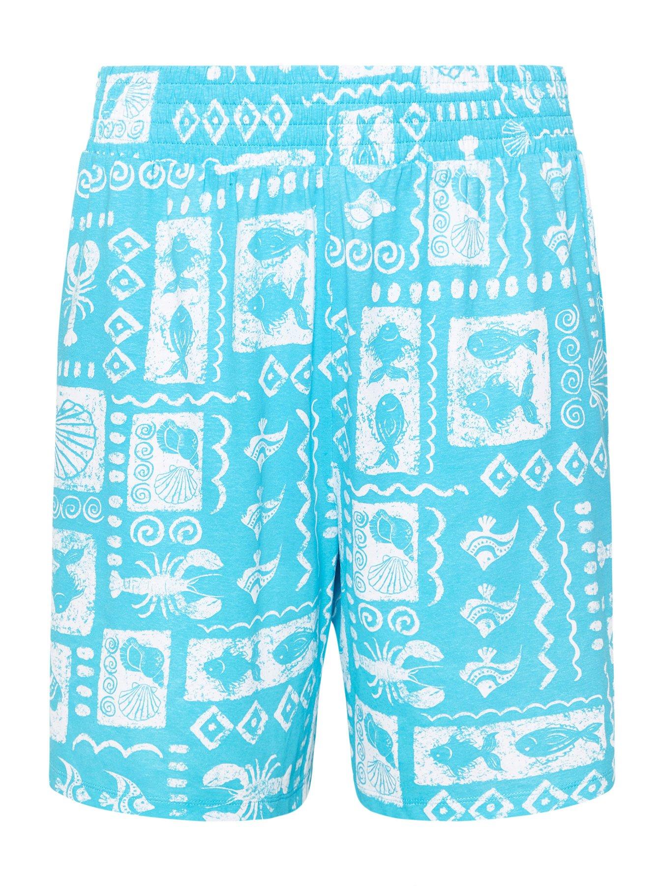 yours-curve-jersey-shirred-shortsdetail