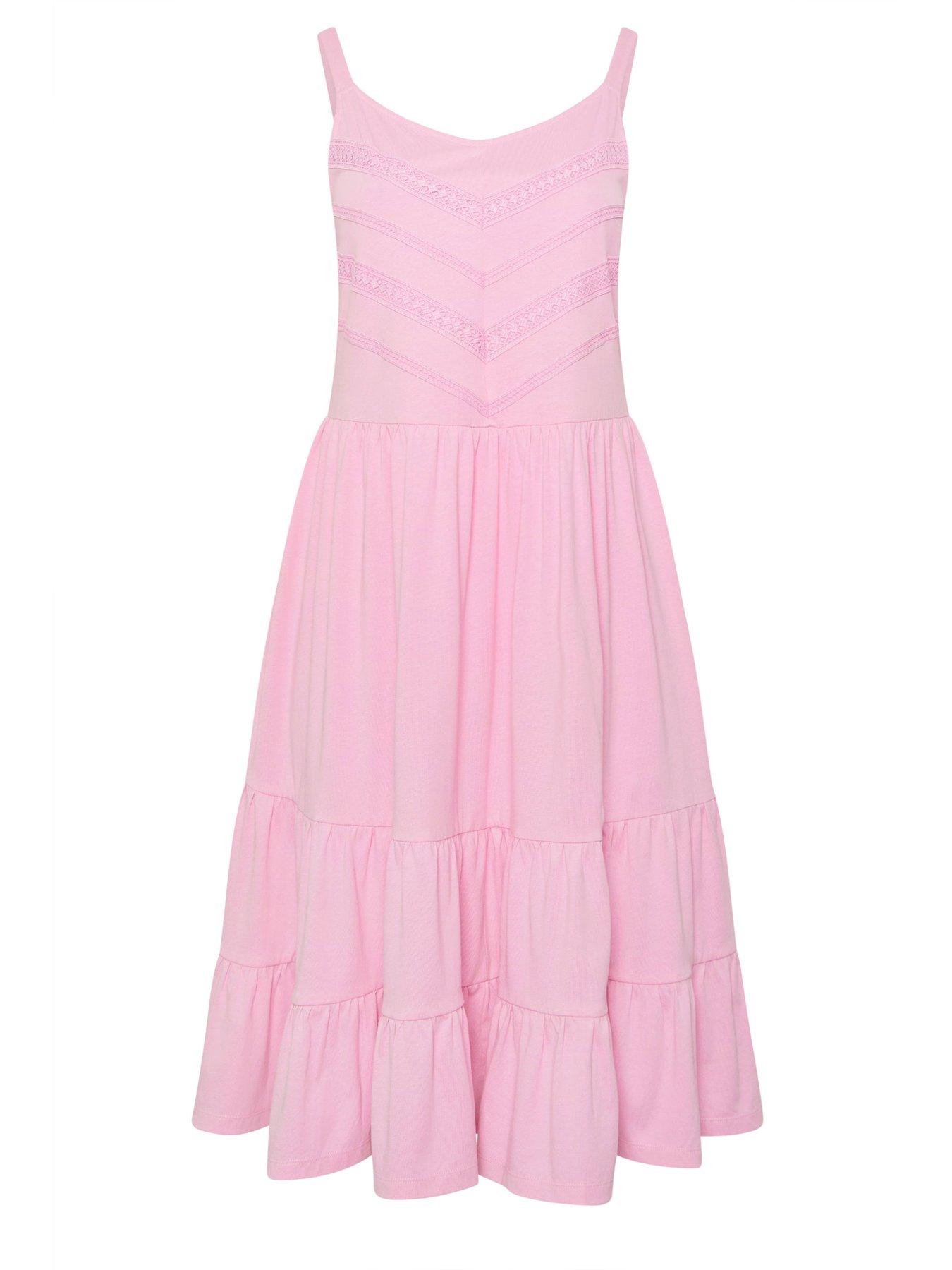 yours-curve-mini-beach-lace-jersey-dress-pinkdetail
