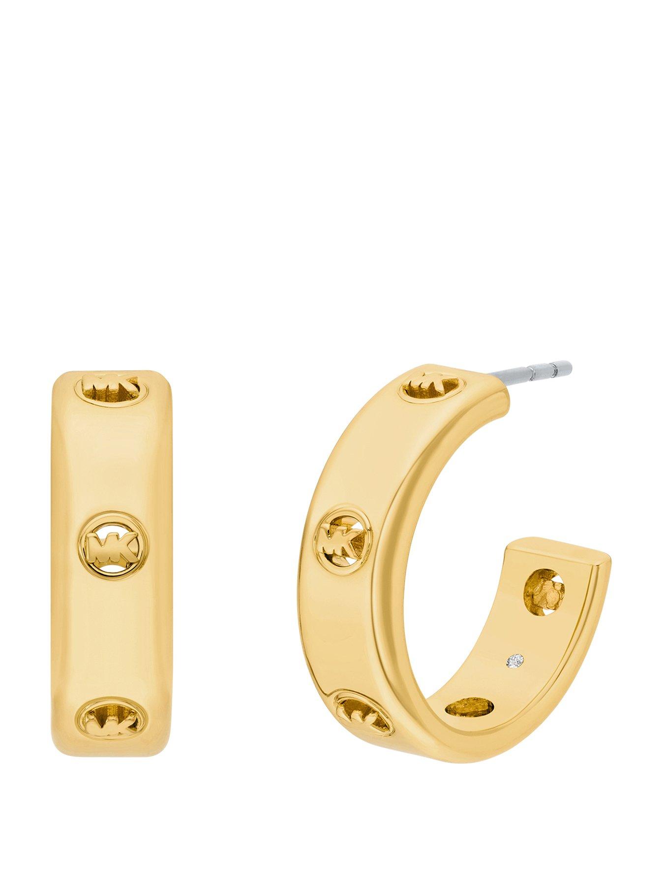 Michael Kors Michael Kors Womens Logo Hoop Earrings, MKJ8617710