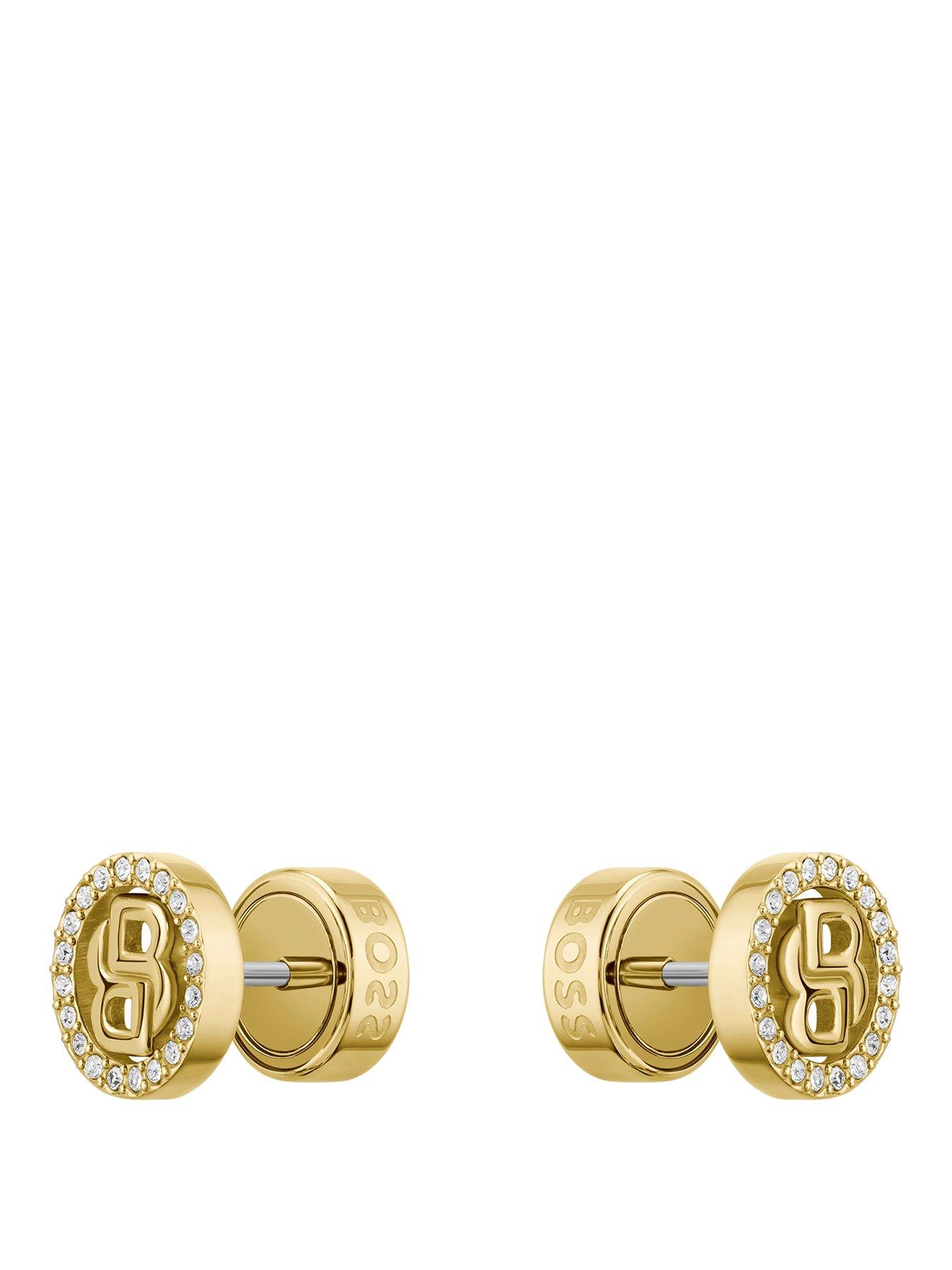 boss-boss-double-b-divine-gold-ip-earrings