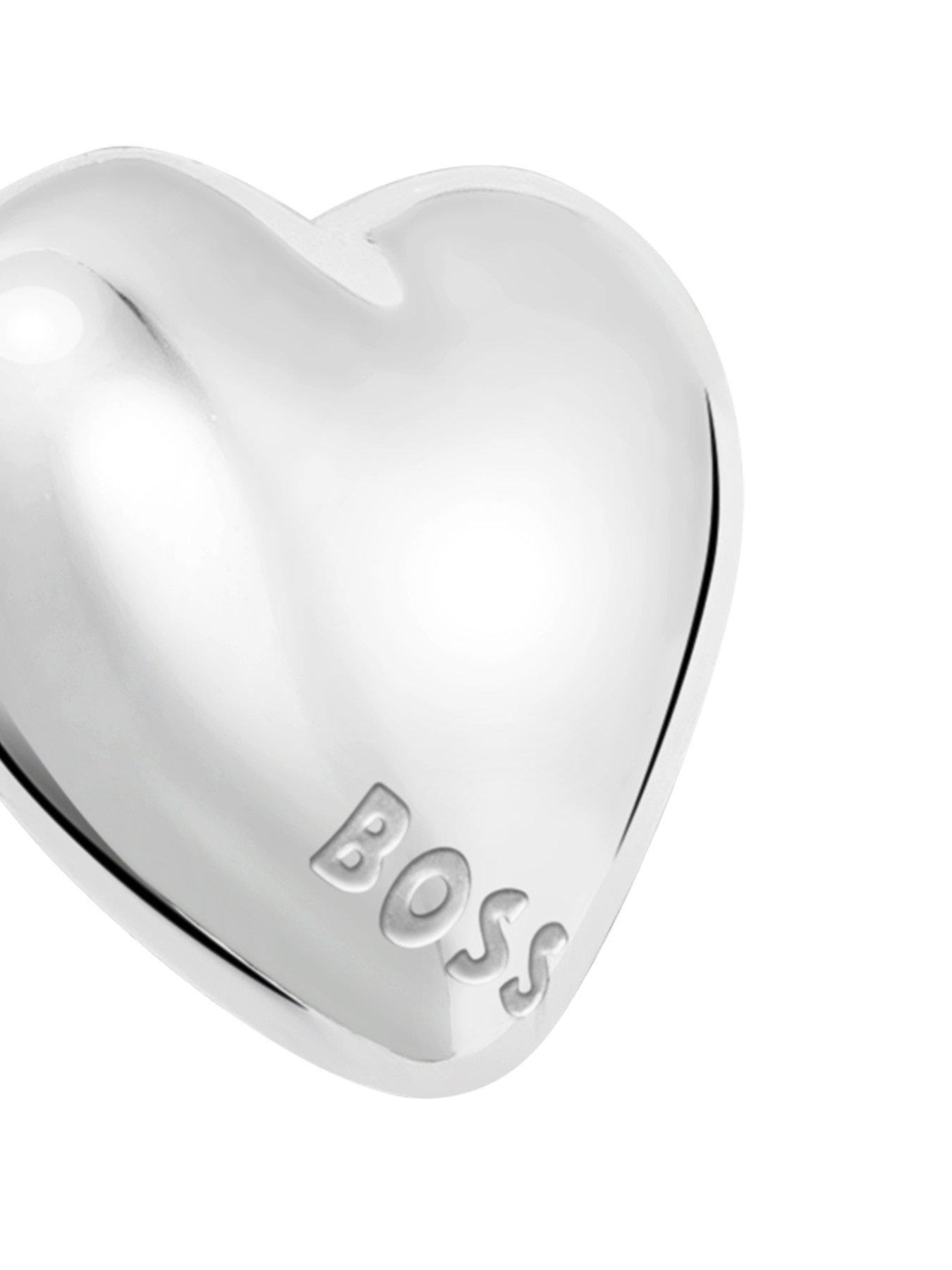 Image 2 of 6 of BOSS Honey Heart Stainless Steel Earrings