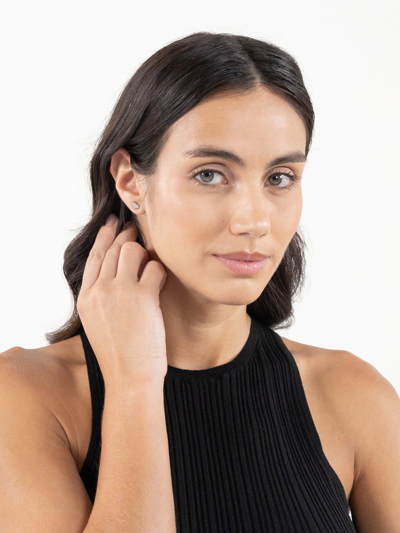 Image 4 of 6 of BOSS Honey Heart Stainless Steel Earrings
