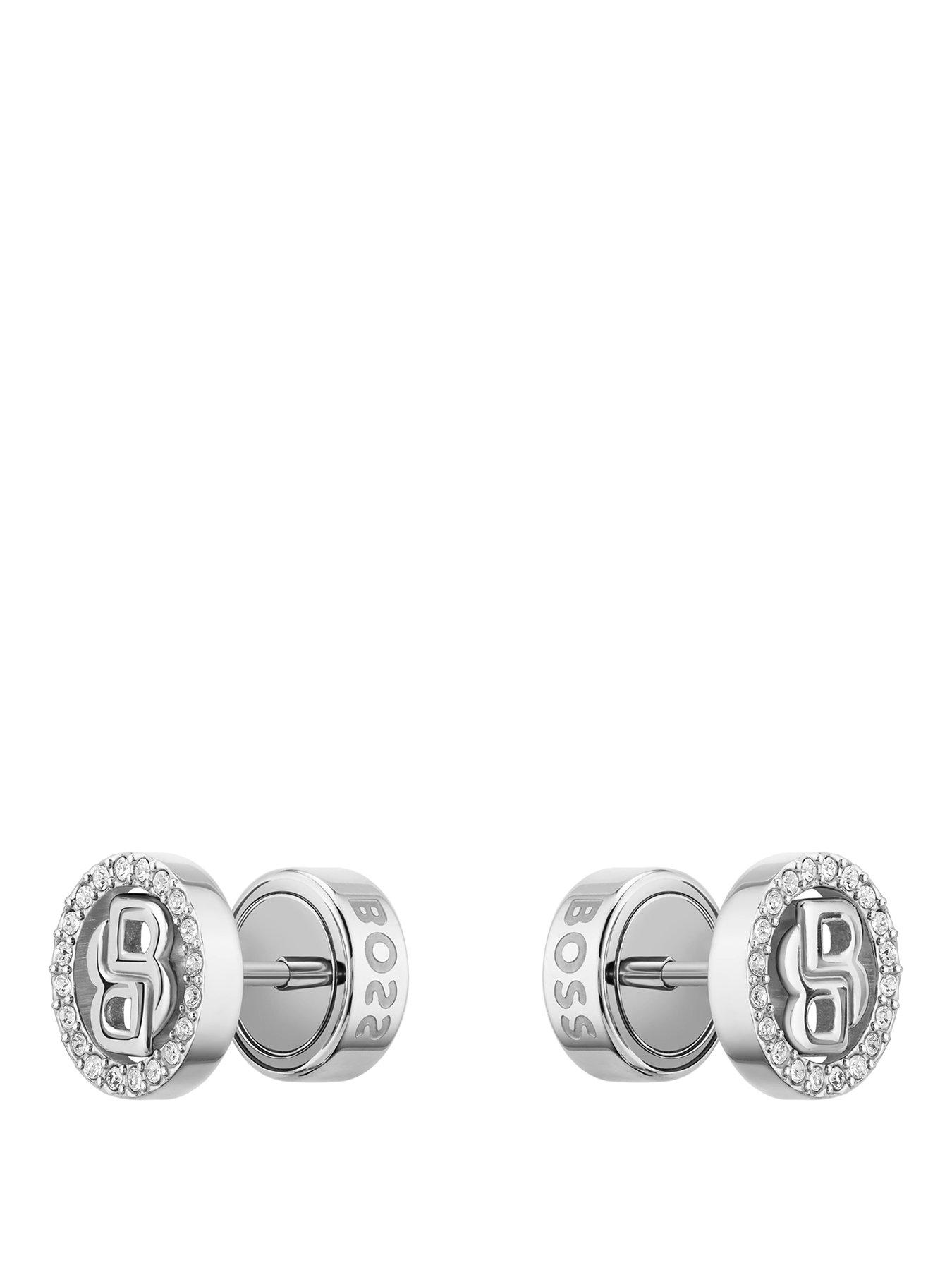 Image 1 of 6 of BOSS Double B Divine Stainless Steel Earrings