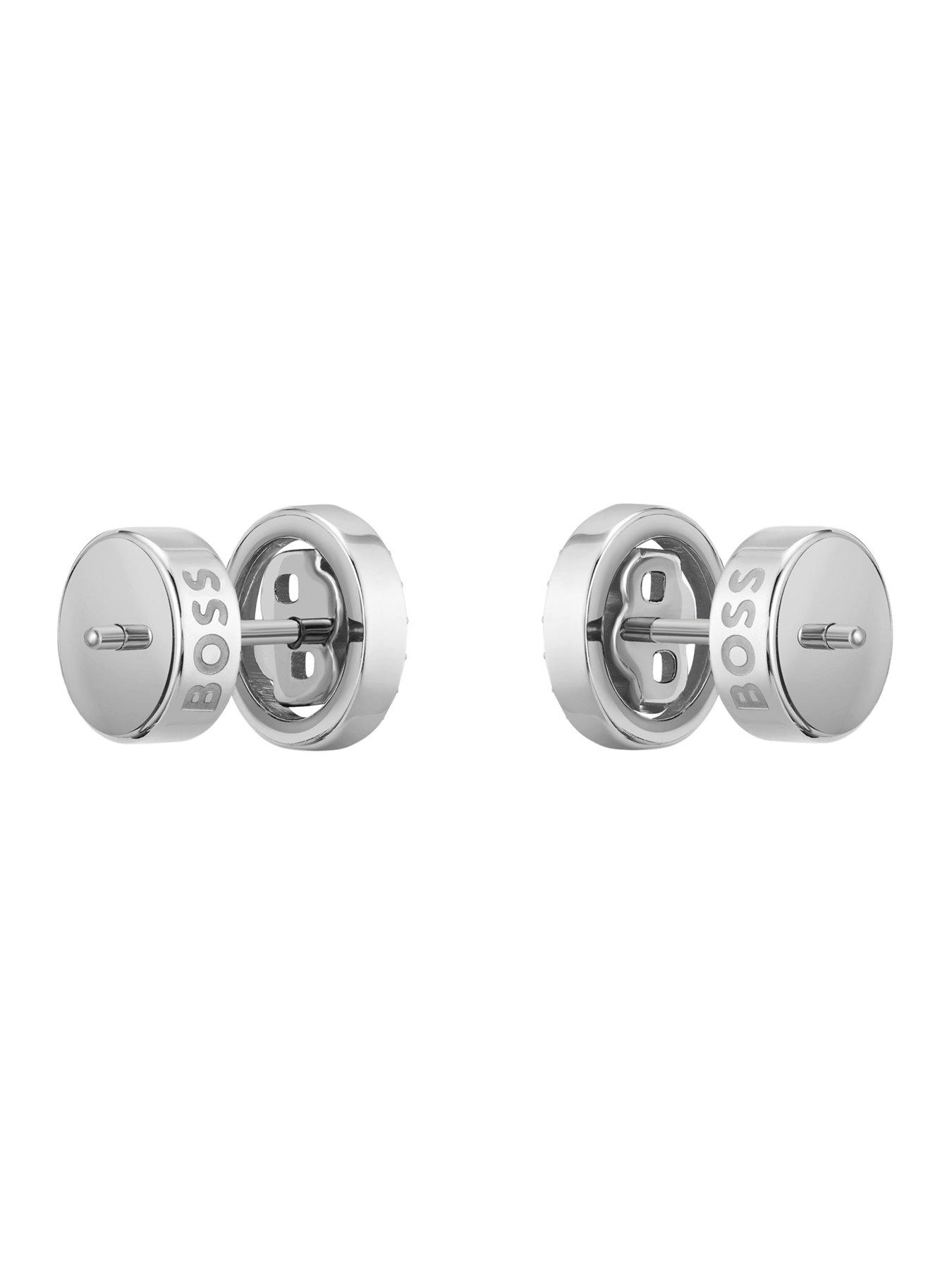 Image 2 of 6 of BOSS Double B Divine Stainless Steel Earrings