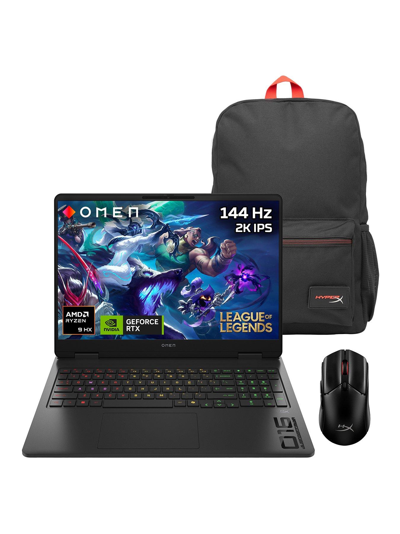 HP OMEN 16-ap0300na Gaming Laptop Bundle - GeForce RTX 5060 - AMD Ryzen 9 - 24GB RAM - 1TB SSD - 144Hz - With Mouse & Backpack