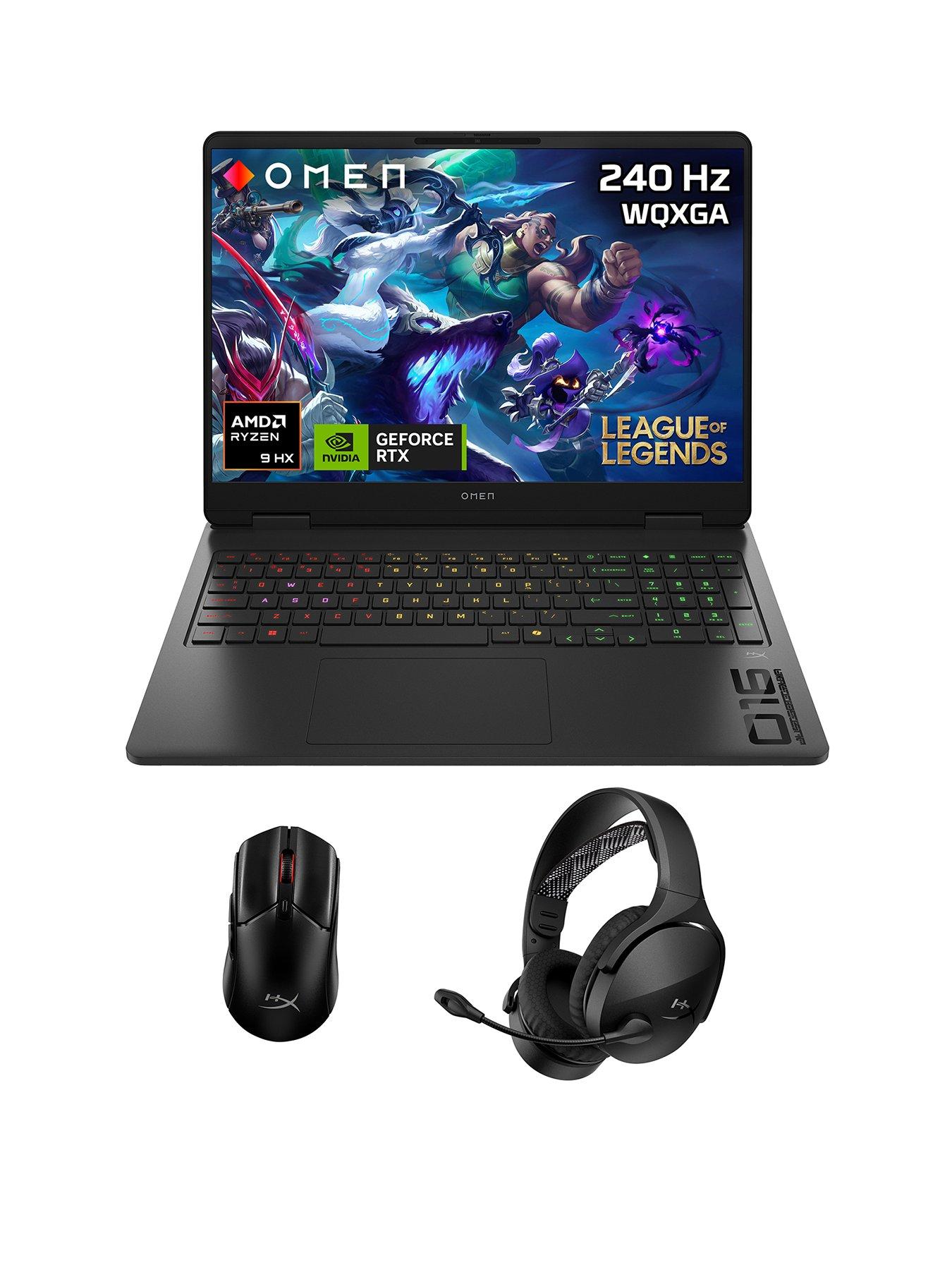 HP OMEN 16-ap0301na Gaming Laptop Bundle - GeForce RTX 5070 - AMD Ryzen 9 - 24GB RAM - 1TB SSD - 240Hz - With Mouse & Headset