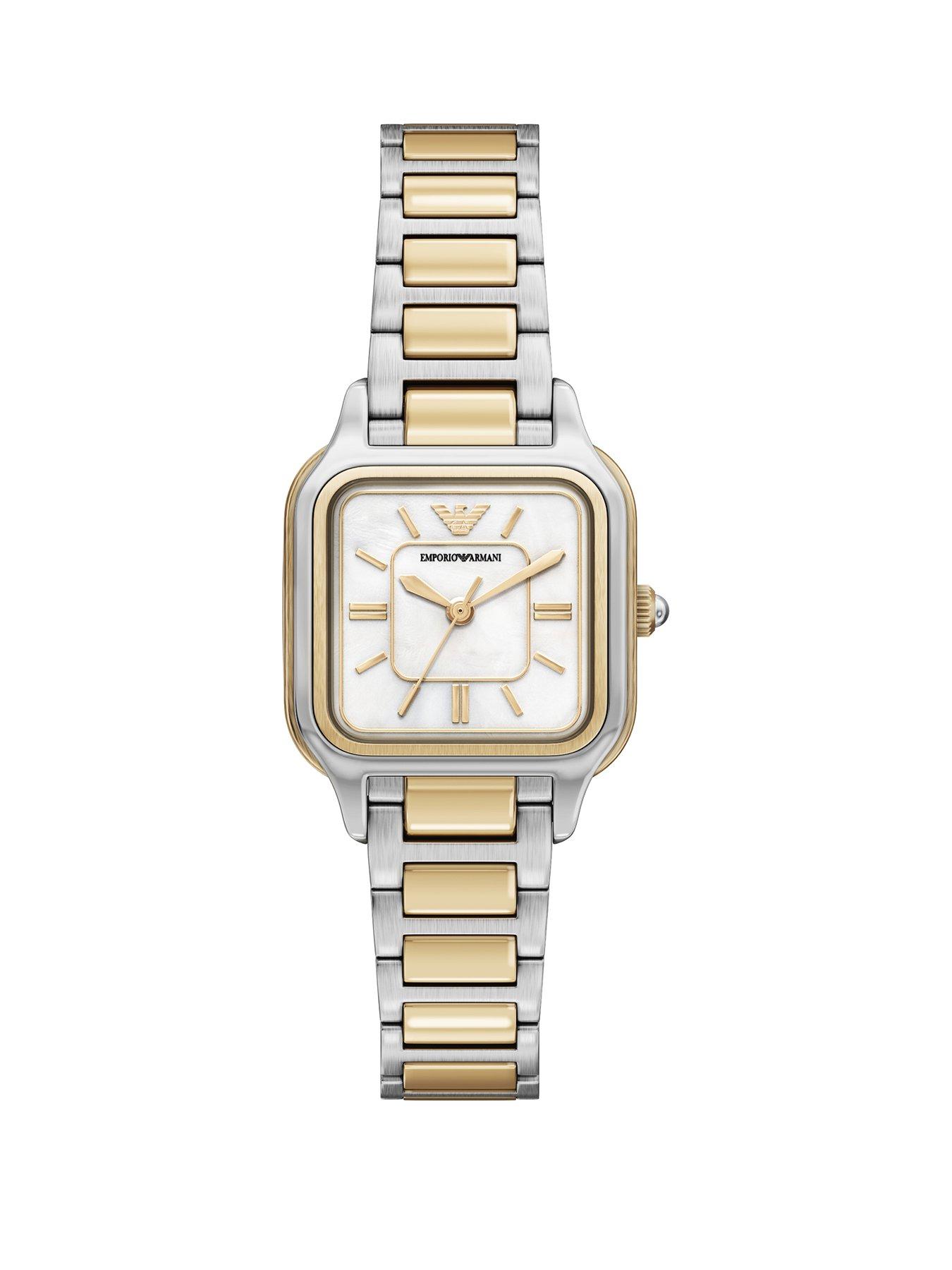 Emporio Armani Emporio Armani Womens Three-Hand Two-Tone Stainless Steel Watch, AR11745