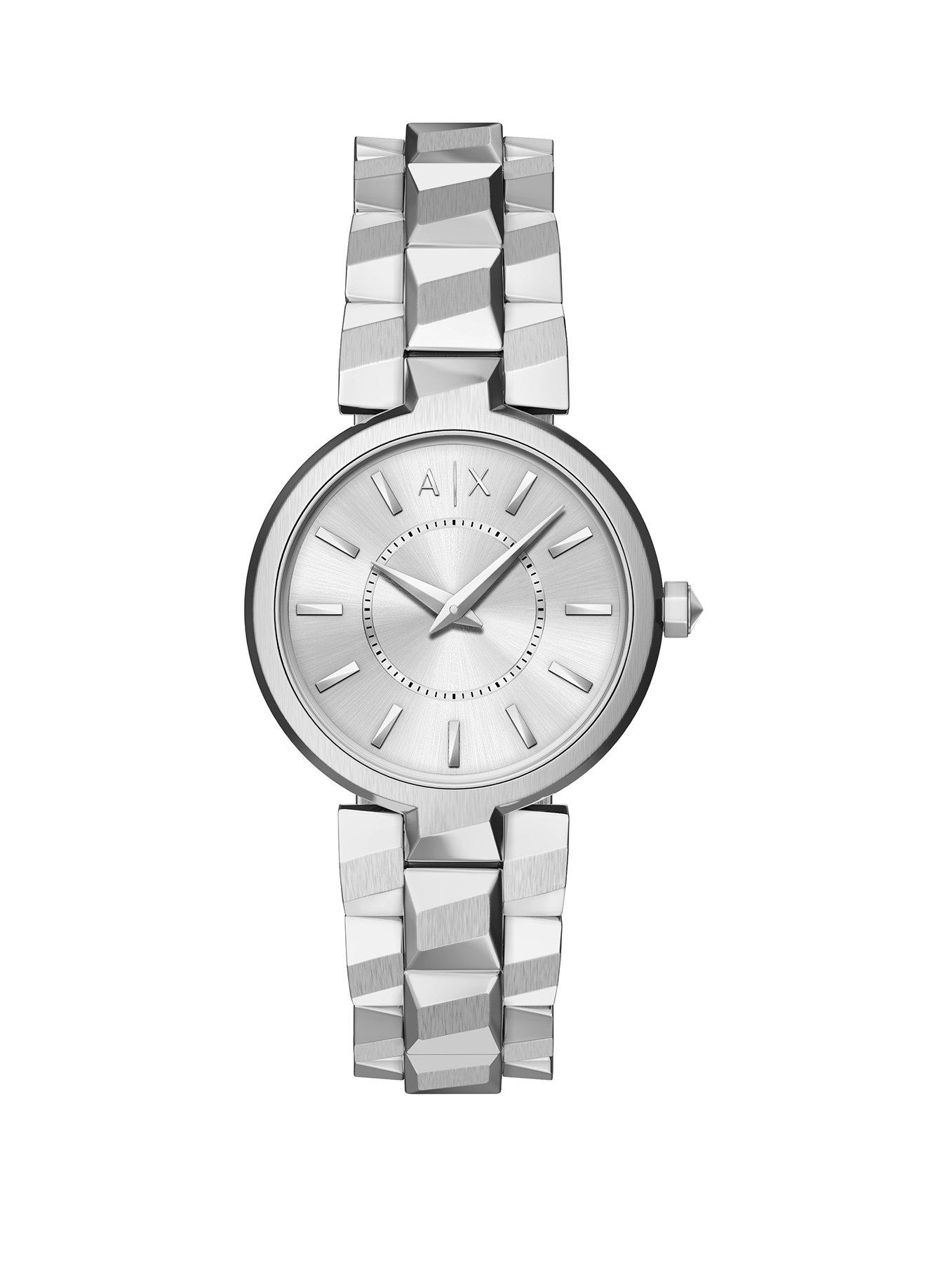 Armani Exchange Armani Exchange Audora Womens Two-Hand Stainless Steel Watch, AX4405