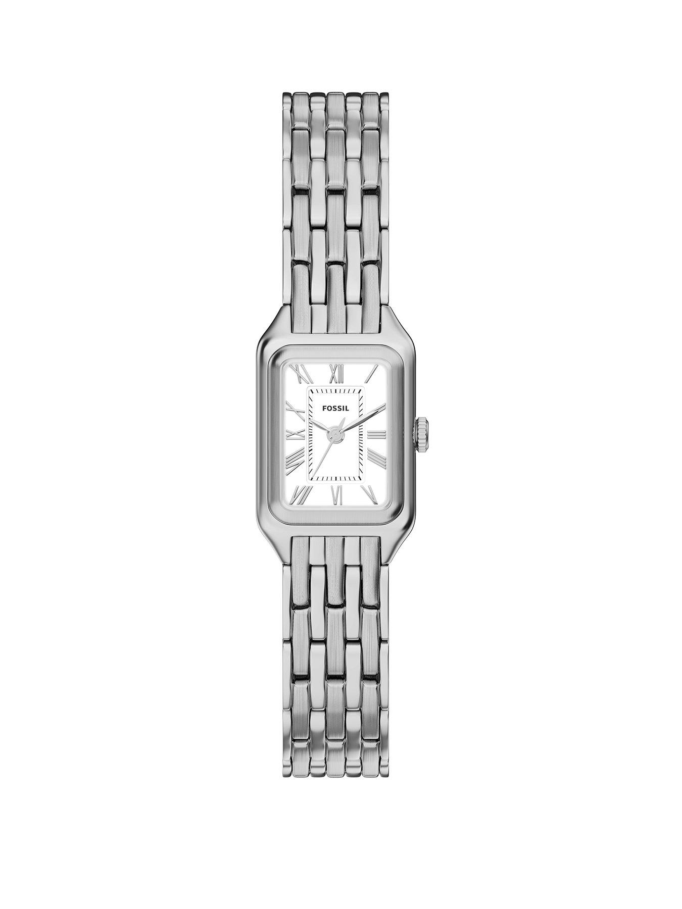 Fossil Fossil Womens Raquel Three-Hand Stainless Steel Watch, ES5469