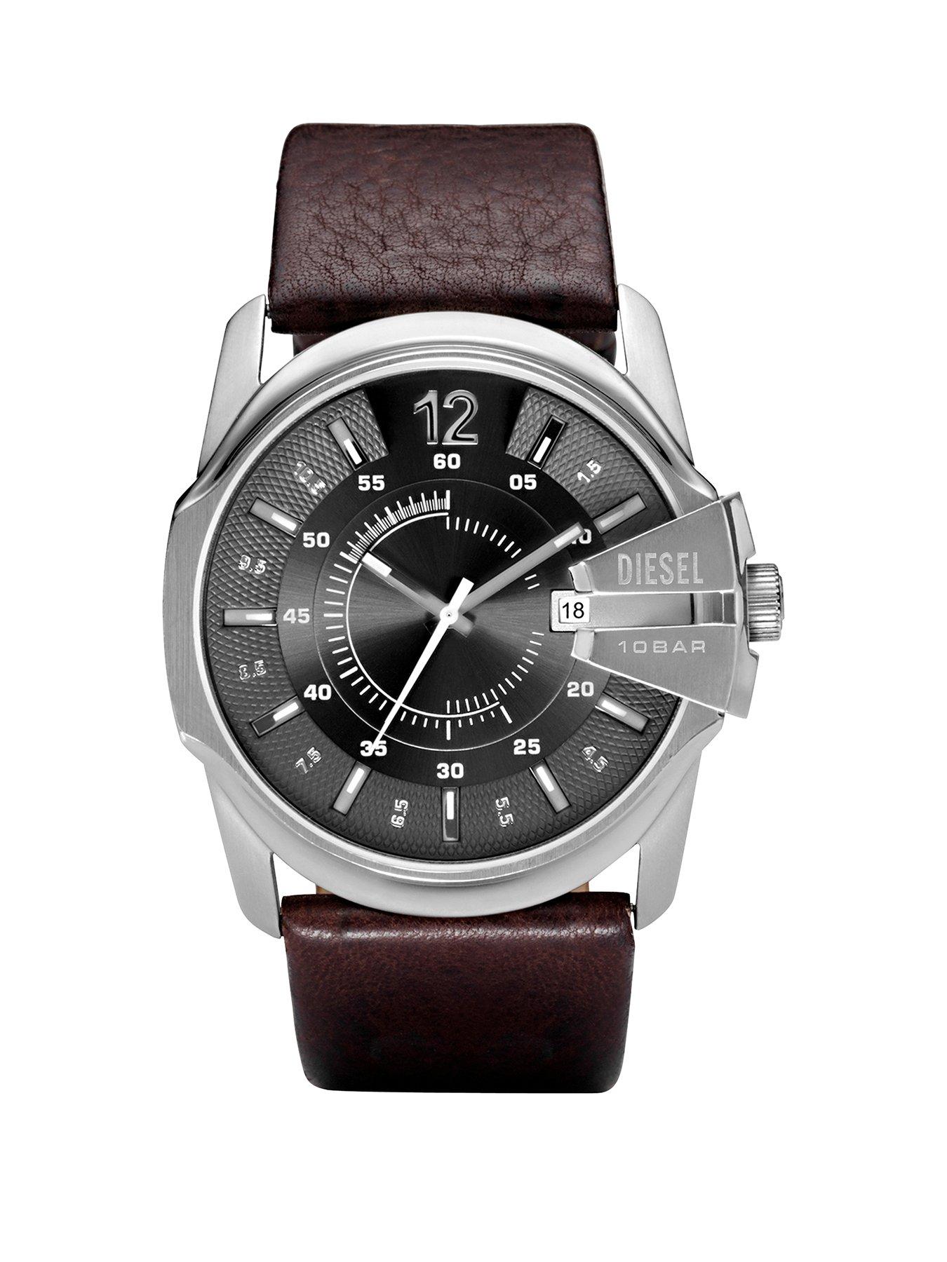 Diesel Diesel Mens Master Chief Three-Hand, Stainless Steel Watch, DZ1206