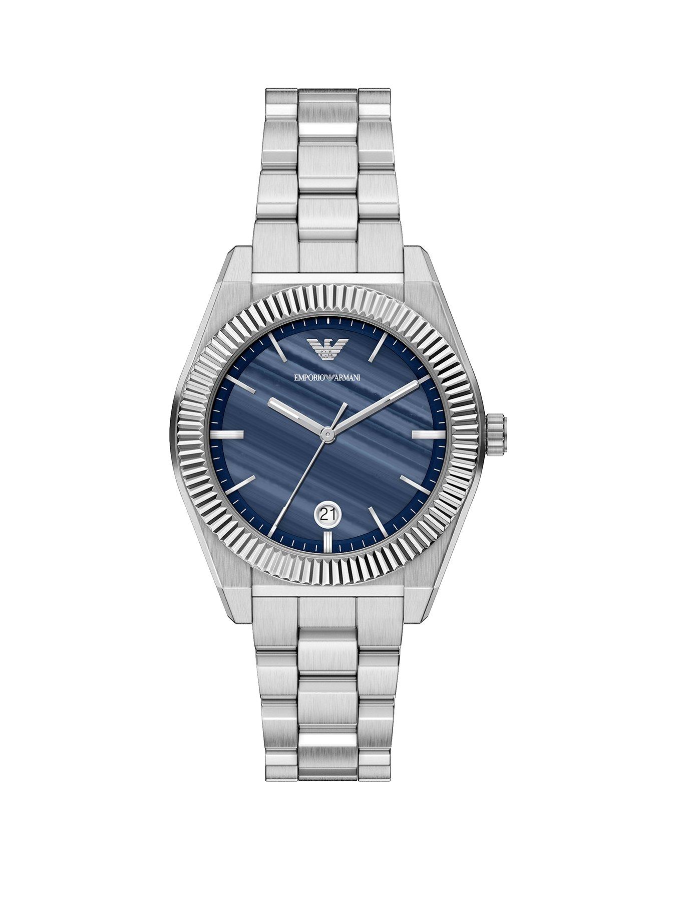 Emporio Armani Emporio Armani Unisex Three-Hand Date Stainless Steel Watch, AR11758