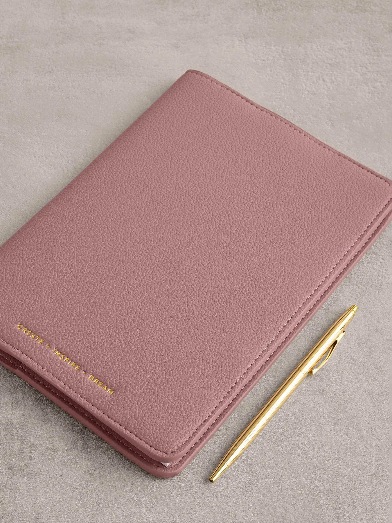 Image 2 of 5 of Katie Loxton NOTEBOOK COVER AND A5 LINED NOTEPAD , CREATE. INSPIRE. DREAM , Deep Rose , 22cm x 15.9cm x 1.5cm