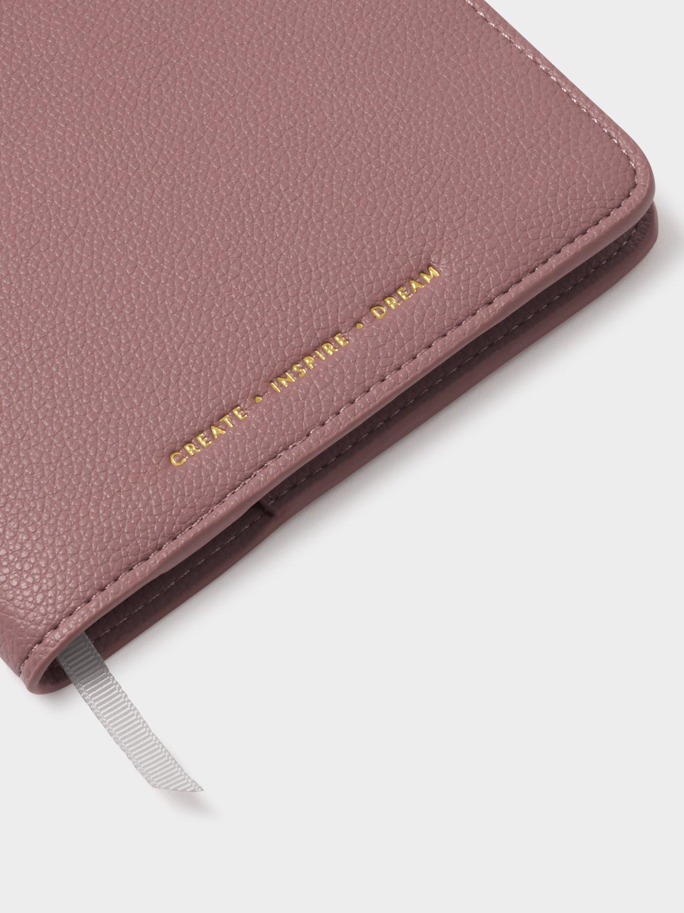 Image 4 of 5 of Katie Loxton NOTEBOOK COVER AND A5 LINED NOTEPAD , CREATE. INSPIRE. DREAM , Deep Rose , 22cm x 15.9cm x 1.5cm