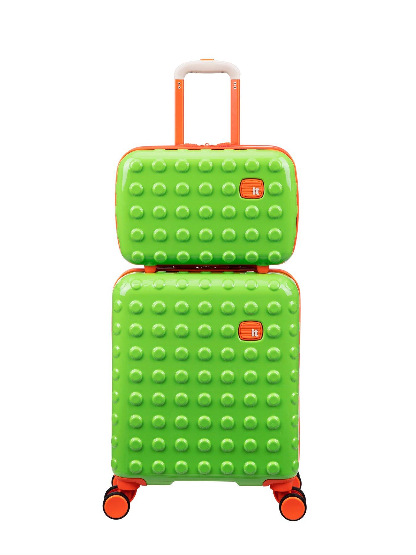 it-luggage-bobble-bloc-green-2pc-kids-suitcase-setstillFront